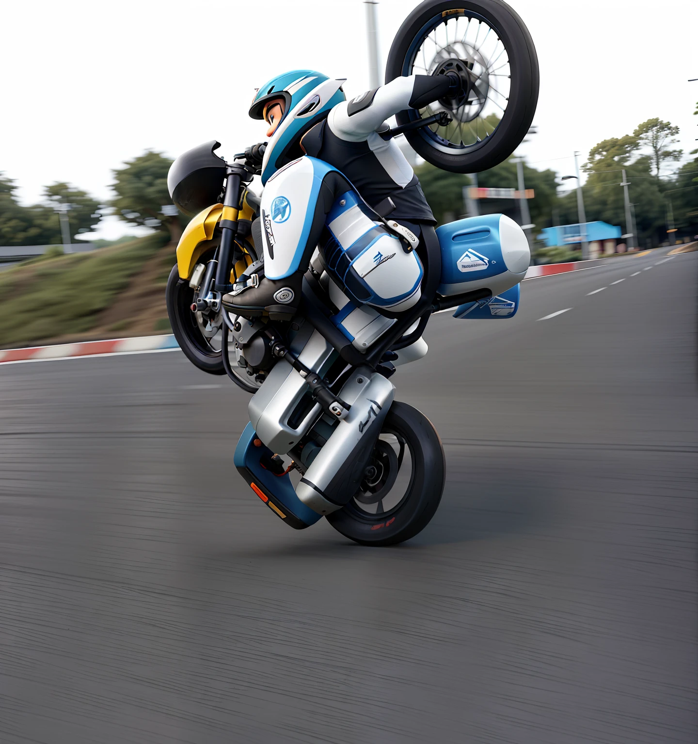 Homem em uma motocicleta fazendo um Wheelie em uma rua, Wheelie, andar de moto, pilotando uma motocicleta, insane action pose, motocicleta, esportes radicais, motocicleta, andar de moto por uma rua, sentado em uma motocicleta, pose, pose extrema, Motocicletas, motociclista, Action sports, Crazy angle, banging your head, frouxo, upsidedown