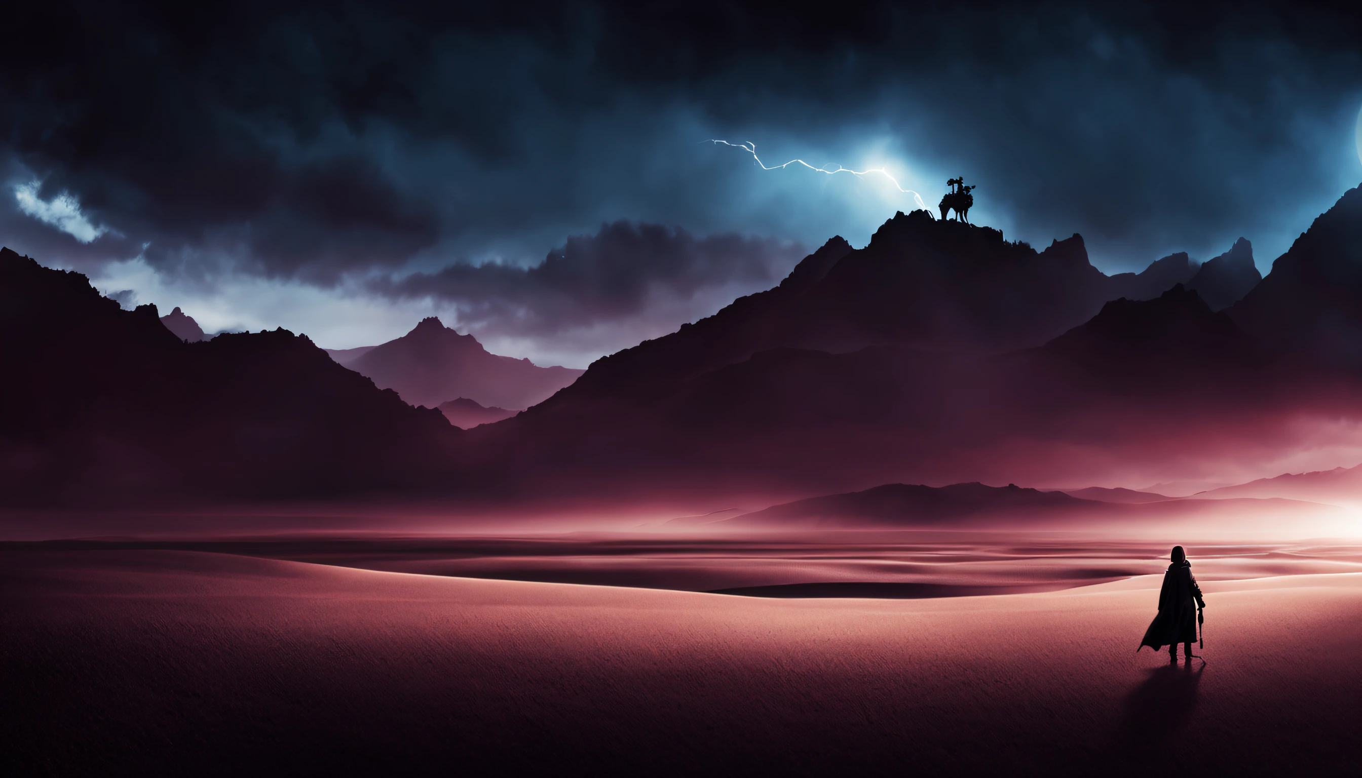 wasteland, sci-fi art, Bess Hamiti