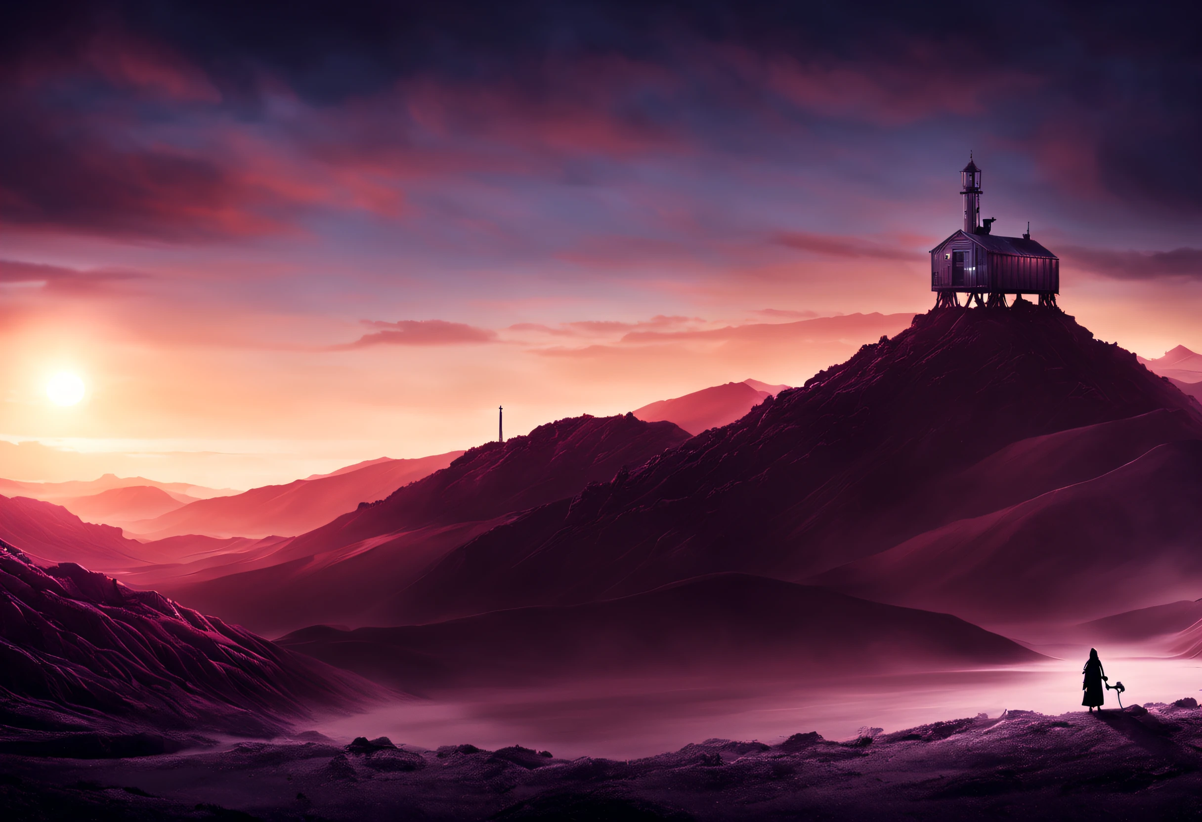 wasteland, sci-fi art, Bess Hamiti