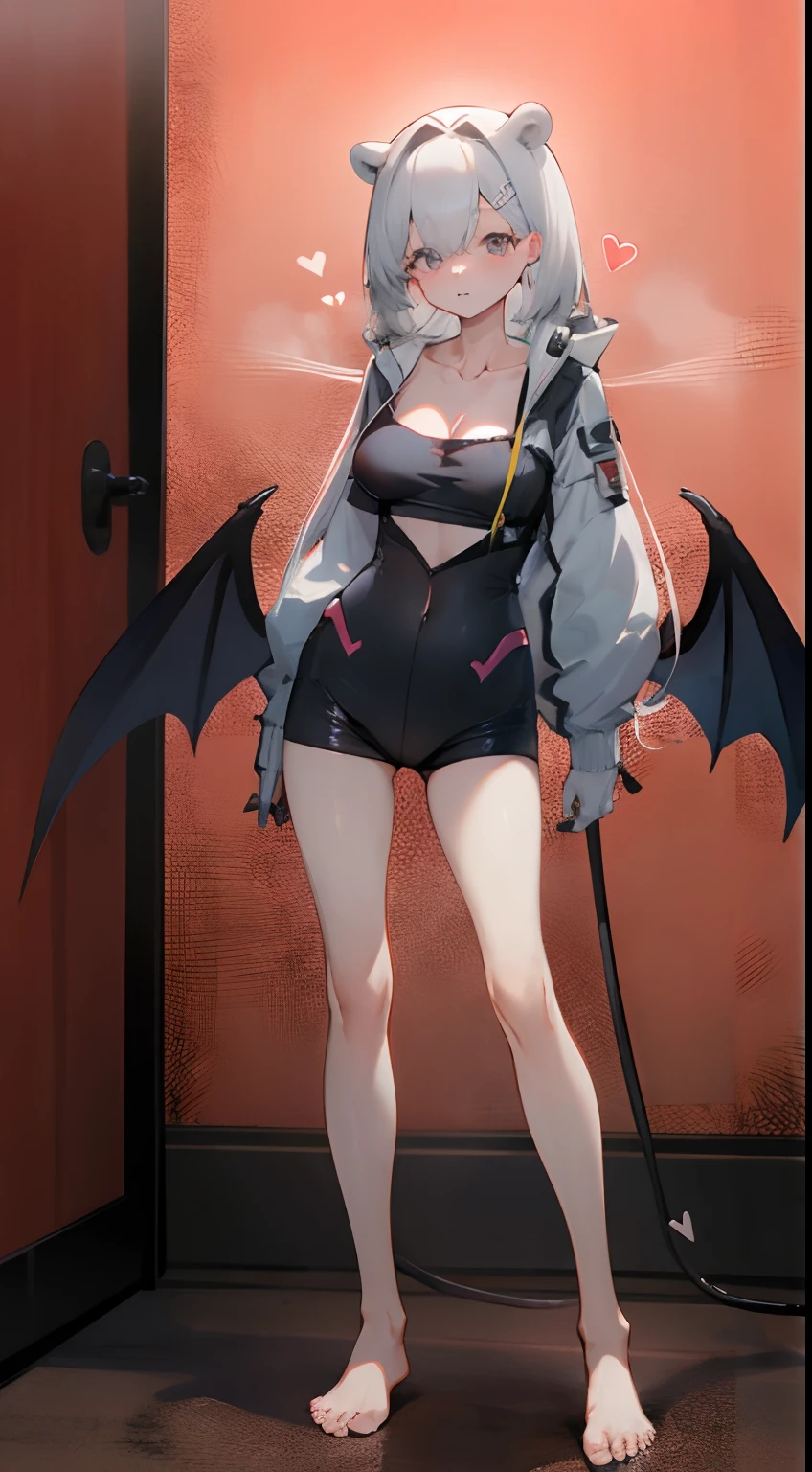 ((NiziU-MAYUKA)), ((succubus, black wings, black horns, demon tail, black obscene lingerie with holes, delicate lace embroidery)), (((succubus tail))), G-cup bust, early 30s, medium to short hair, (round face, centrifugal face), beautiful forehead, big eyes, brown hair, very cool, ((short stature, infantile build, Chubby)), whole body, cute face(High Resolution, Highest Resolution, Ultra Definition, Masterpiece, top quality), (On the subway, in a crowded train, in a crowd, crowd, long distance shooting), masterpiece, 8k, best quality, (beautiful five fingers), best quality, ((NiziU MAYUKA)), obscene pose, masterpiece, best quality, ((NSFW)), (very see-through lingerie, stiletto heels), faint brightness, ((trench coat, Show only to viewers, During shameful exposure play)), niziu MAYUKA, ((Nipple exposure, pussy exposure))