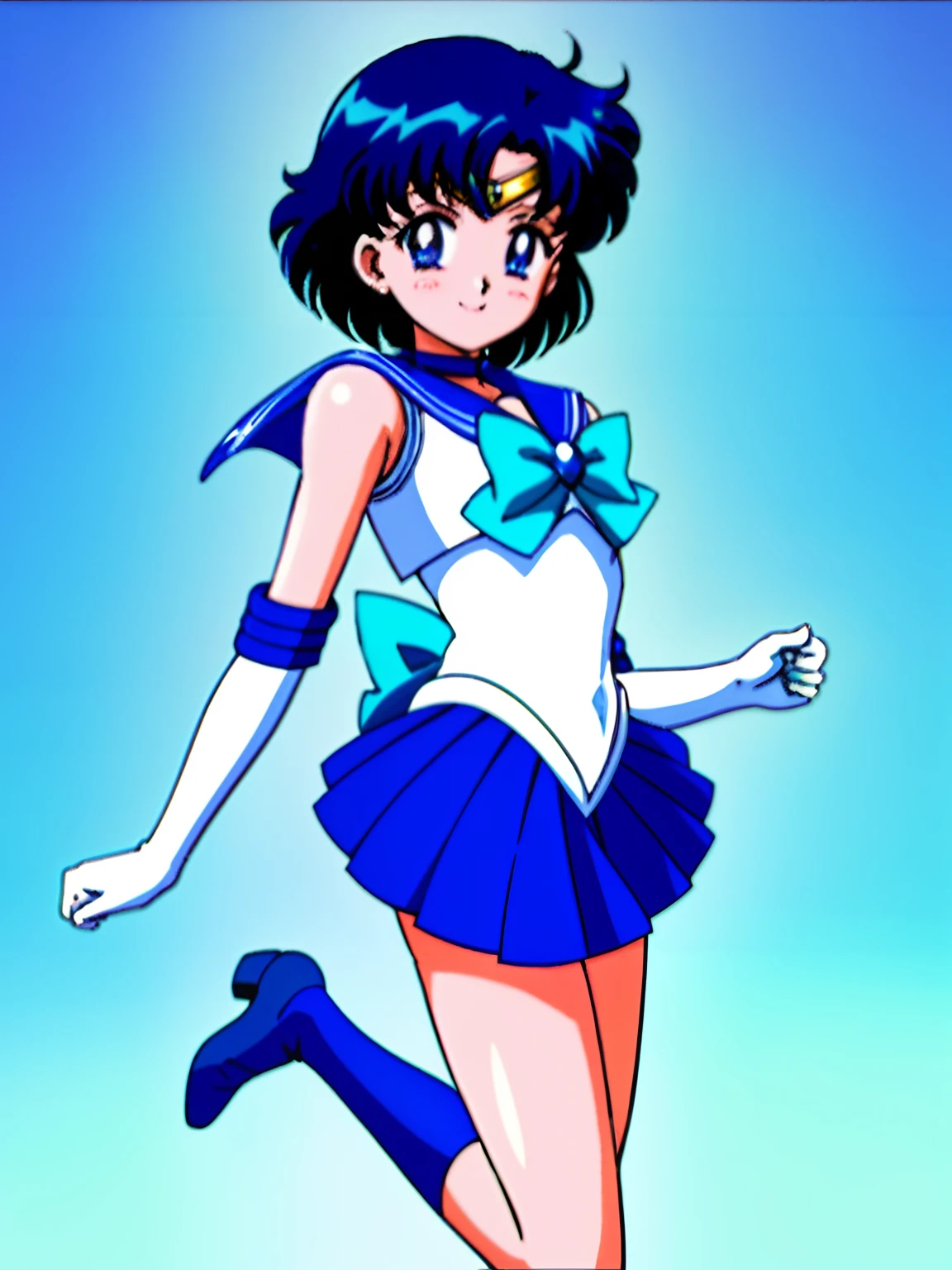 Serena Tsukino, kiko sailor suit, sailormoon dark blue sailor suit, sailor suit long sleeve shirt, dark blue miniskirt, long yellow stockings, knee high stockings, white shoes heels