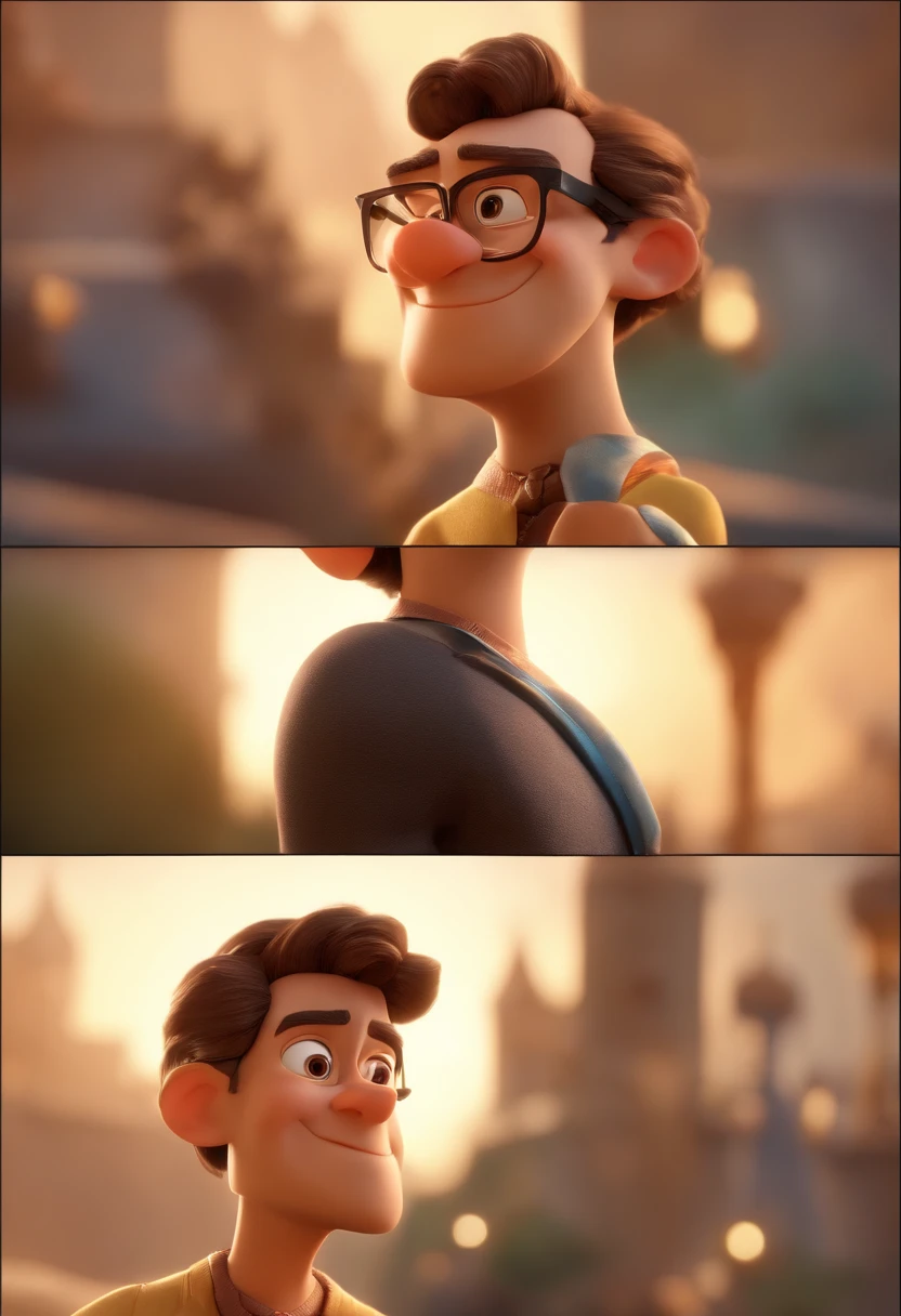personagem dos desenhos animados de um homem , animation character, Caractere estilizado, animation style rendering, 3D estilizado, Arnold Maya render, 3 d render stylized, toon render keyshot, Personagem 3D, Personagem 3D, 3d rendering stylized, 3 d character render, personagem de desenho animado, Personagem de close up, Pose de personagem, (Estilo Pixar) (master part:1.2) (Bokeh) (best quality) (pele detalhada) (textura detalhada) (8k) (argila) (Cinematic lighting) (foco nítido