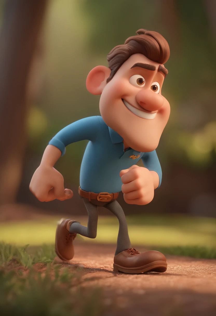 personagem dos desenhos animados de um homem , animation character, Caractere estilizado, animation style rendering, 3D estilizado, Arnold Maya render, 3 d render stylized, toon render keyshot, Personagem 3D, Personagem 3D, 3d rendering stylized, 3 d character render, personagem de desenho animado, Personagem de close up, Pose de personagem, (Estilo Pixar) (master part:1.2) (Bokeh) (best quality) (pele detalhada) (textura detalhada) (8k) (argila) (Cinematic lighting) (foco nítido