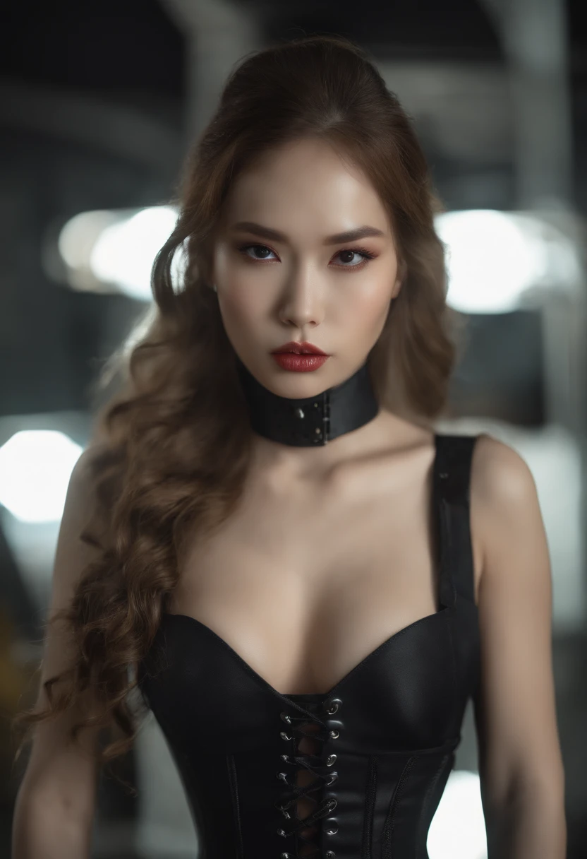 Angry Face, BDSM,slave,Rubber,Black Corset,Bondage,Collar,NSFW,((Best Quality, 8k, Masterpiece:1.3))), Crisp Focus: 1.2、(Layer Cut, Big:1.2),Beautiful Woman with Perfect Figure: 1.4、Slender Abs:1.2、Wet Body:1.5、Highly Detailed Face and Skin Texture、Detailed Eyes、Double Eyelids,Long Hair