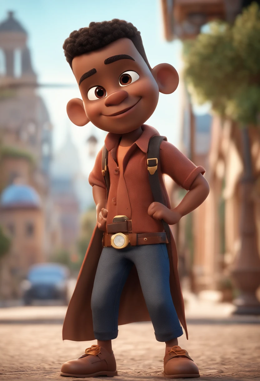 personagem dos desenhos animados de um homem negro com cavanhaque usando roupas street com fones de ouvido andando na rua a noite, animation character, Caractere estilizado, animation style rendering, 3D estilizado, Arnold Maya render, 3 d render stylized, toon render keyshot, Personagem 3D, Personagem 3D, 3d rendering stylized, 3 d character render, personagem de desenho animado, Personagem de close up, Pose de personagem,  (Estilo Pixar) (master part:1.2) (Bokeh) (best quality) (pele detalhada) (textura detalhada) (8k) (argila) (Cinematic lighting) (foco nítido