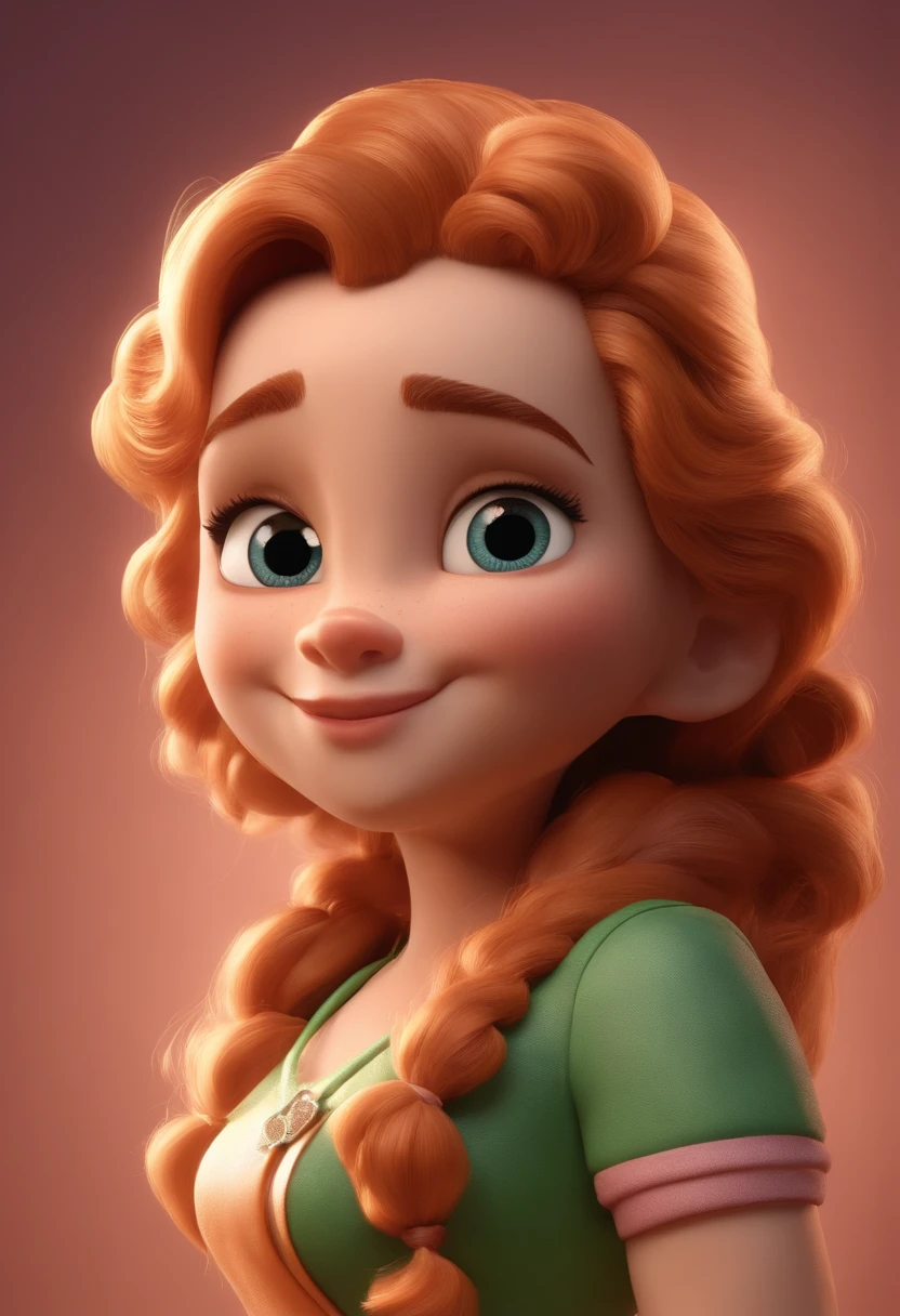 Personagem de desenho animado de mulher cabelos crespos castanhos claros, um personagem animado, Caractere estilizado, animation style rendering, 3D estilizado, Arnold Maya render, 3 d render stylized, toon render keyshot, Personagem 3D, Personagem 3D, 3d rendering stylized, 3 d character render, personagem de desenho animado, Personagem de close up, Pose de personagem, (Estilo Pixar) (master part:1.2) (Bokeh) (best quality) (pele detalhada) (textura detalhada) (8k) (argila) (Cinematic lighting) (foco nítido,Senta e vaza a parte superior do corpo