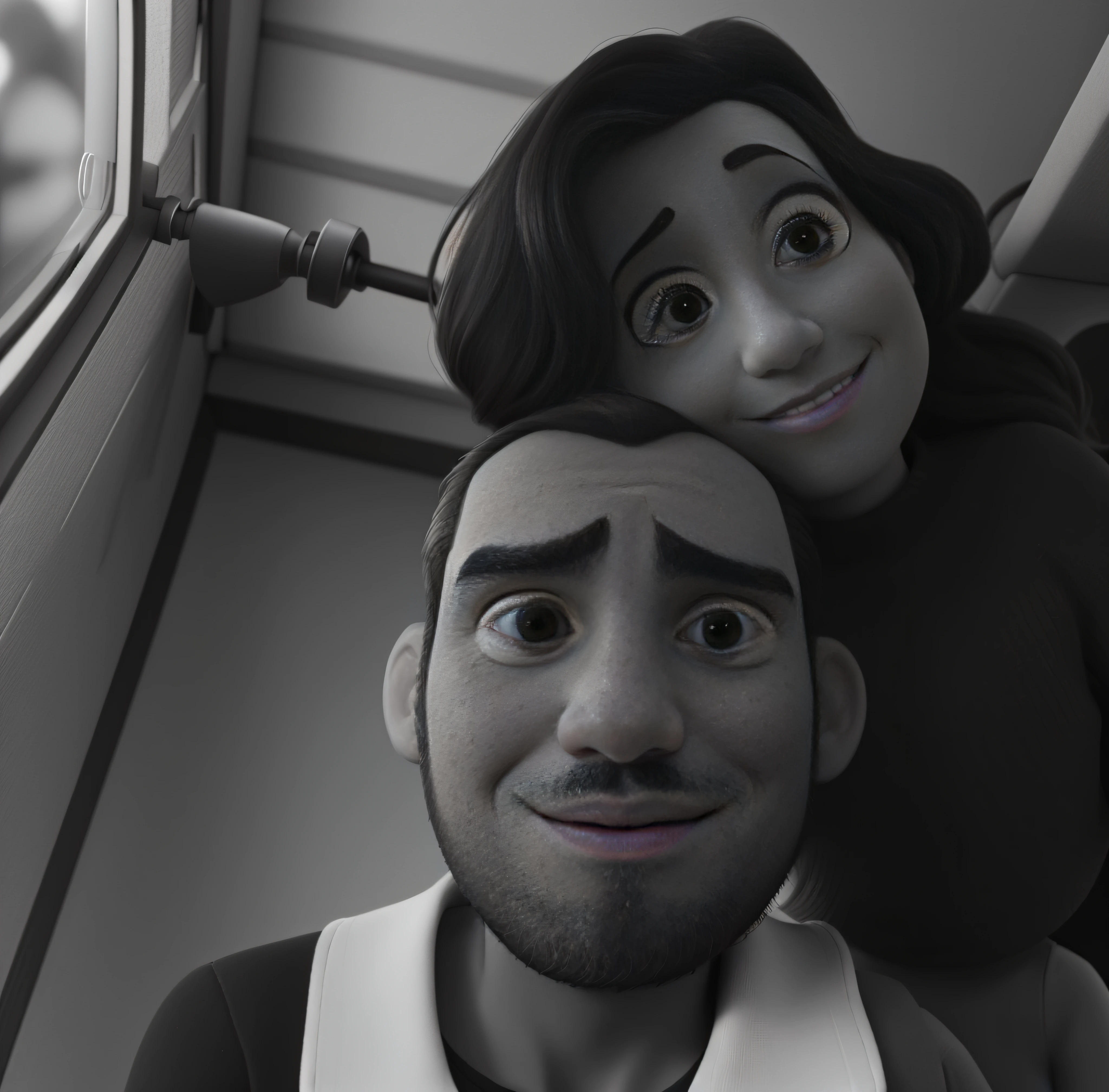 Um casal estilo pixar, alta qualidade, melhor quailidade.