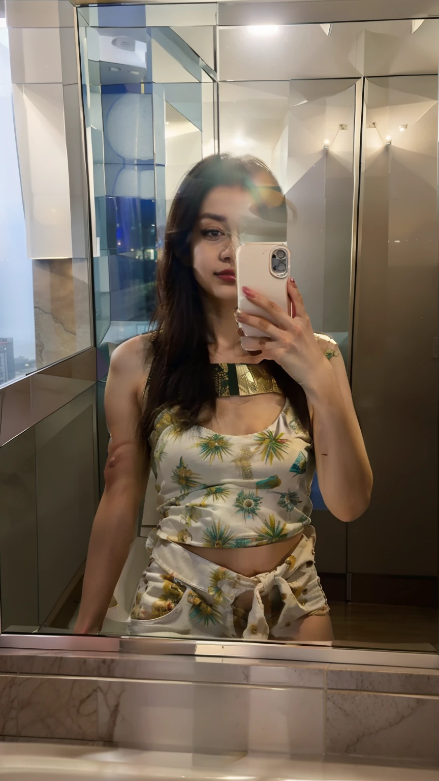 Woman taking a selfie in a mirror inside a tall building, vista para a cidade com um lago, 21 anos, 2 2 anos, 2 3 anos, 2 4 anos, 18 anos, 2 8 anos, Mulher de 30 anos, 3 0 anos de idade mulher, 2 7 anos, 2 9 anos, 1 6 anos, 25 anos