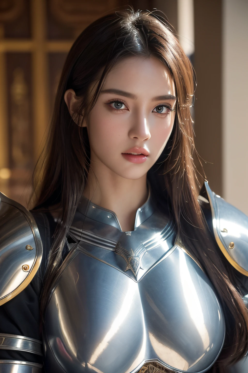 <lora:low_cut_school_uniform:0.15> ,(naked body with robot suit:1.8),more naked style,low_cut_school_uniform, <lora:好åç±³-SD.5-mecha:0.36>,
(TR mecha style robot suit:1.37), science fiction,naked body with robot style suit,bare bare shoulders, more naked style,, 1girl,teen girl,18s,light smile, best quality,realistic photo,(beauty hair,ostentatious hair accessories,gorgeous hair accessories,light smile:1.15),(slim waist:1.1),((((upper body,real face photo,outdoor background,background blur)))),big eyes,analog style,physically-based rendering,ultra-detailed,professional lighting, photon mapping,(outdoor,bokeh),(RAW photo, best quality, masterpiece:1.3), (realistic, photo-realistic:1.3),detailed facial features,slim girl,tassel, innocent, bangs,(pureerosface_v1:0.90) ,(ulzzang-6500-v1.1:0.85),(looking at viewer,close in viewer:1.7),small breasts,ear ring,hair bow,hair ring,cleavage,cosplay style,slim girl,(ostentatious hair accessories,gorgeous hair accessories,real face photo:1.3),