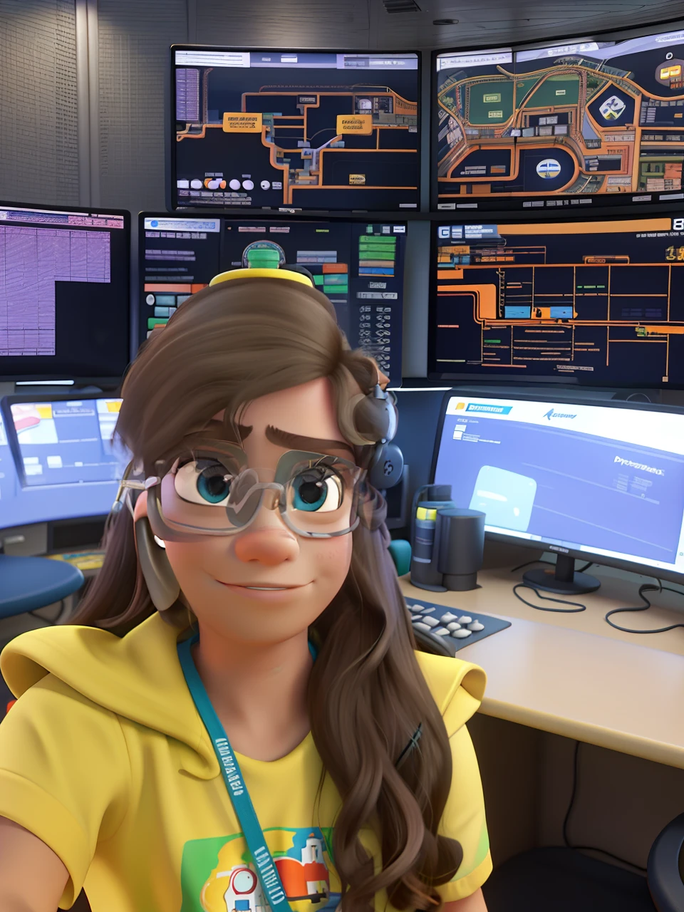 Petrobras Oil Company Disney Pixar Control Room Oil Platform