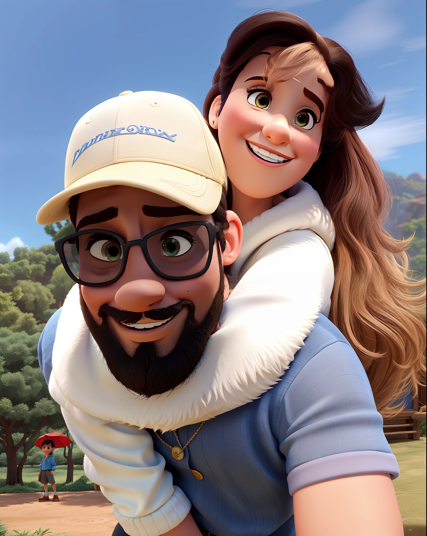 casal no estilo disney pixar, alta qualidade, melhor qualidade