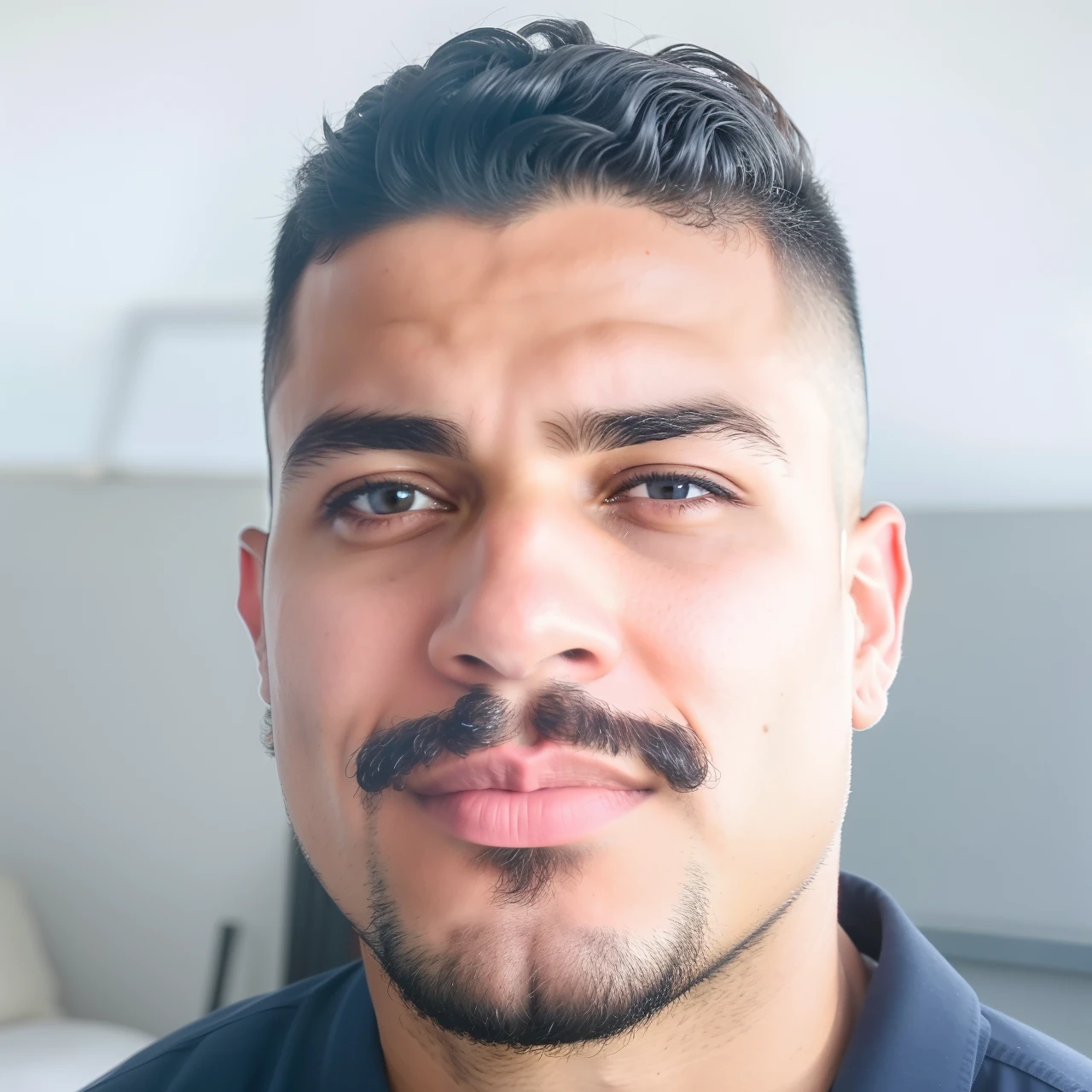 Homem com barba e bigode de camisa azul, david rios ferreira, Joel Torres, andres rios, José Moncada, taken in the early 2020s, Cristiano Orrillo, foto de perfil headshot, Tiago Zapata, danilo torres, daniel mirante, andrew gonzalez, Alex Flores, victor maristane, Eloy Morales