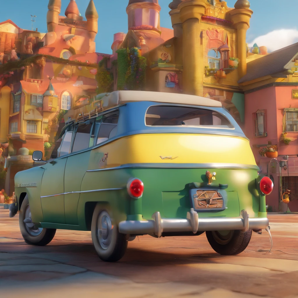 create a 3D movie poster inspired by Disney Pixar. The scene should be in Pixar's signature digital art style, with a cartoonish image reminiscent of an artisan with, cabelos pretos, dentro de seu local de trabalho, uma mesa com papeis , enfeutes , tesoura .