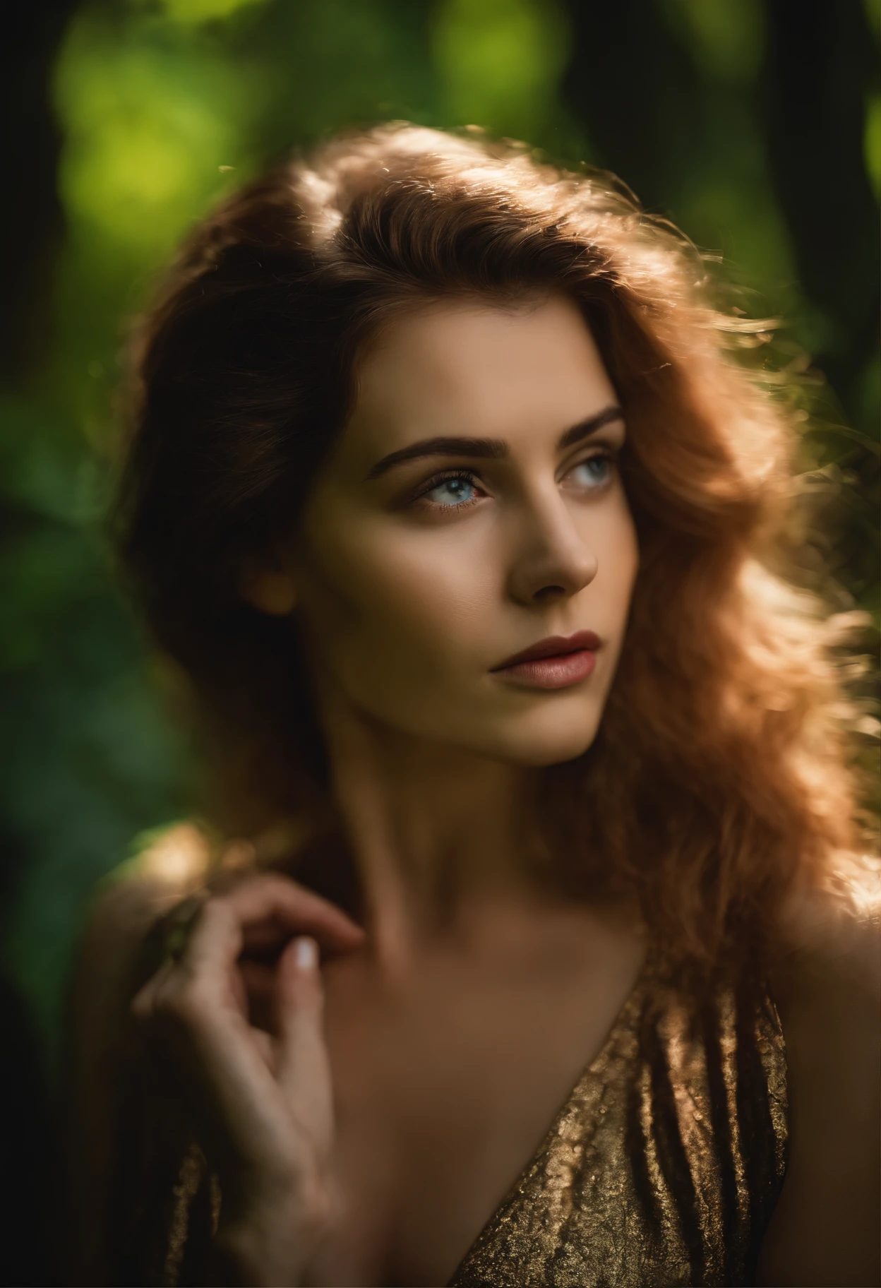 Roseleslie mulher como uma fada,(altamente detalhado:1.2),(best quality:1.2),(8k:1.2),foco nítido,(Subsurface scattering:1.1),fotografia premiada,fotografia de retrato profissional,(Fechar Tiro:1.1) (floresta bioluminescente brilhante:1.2),Asas de fadas iridescentes,Sensual expression (Antecedentes muito detalhados:1.2),(magical fantasy:1.0), (Knollingcase:1.1),(analogue style:1.1),(estilo modelshoot:1.2),dramatic lighting
