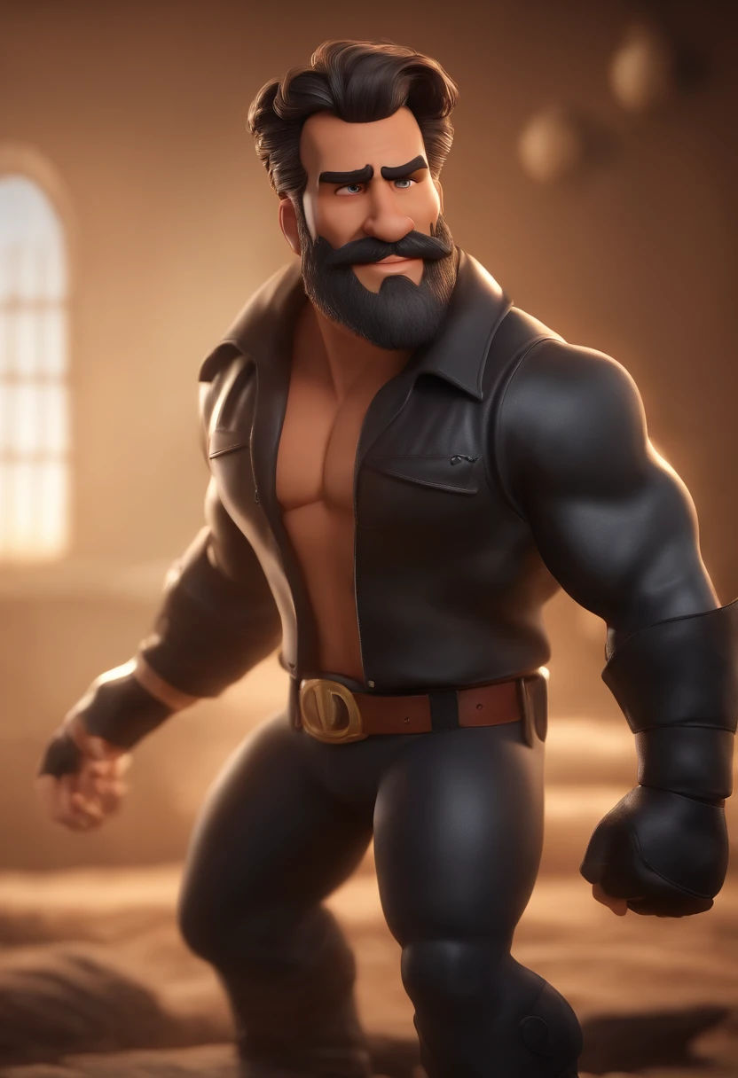 Personagem de desenho animado, barba rala, cavanhaque, cabelo loiro jogado de lado estilo surfista, black pant, camisa roxa, animation character, Caractere estilizado, animation style rendering, 3D estilizado, Arnold Maya render, 3 d render stylized, toon render keyshot, Personagem 3D, Personagem 3D, 3d rendering stylized, 3 d character render, personagem de desenho animado, Personagem de close up, Pose de personagem, (Estilo Pixar) (master part:1.2) (Bokeh) (best quality) (pele detalhada) (textura detalhada) (8k) (argila) (Cinematic lighting) (foco nítido