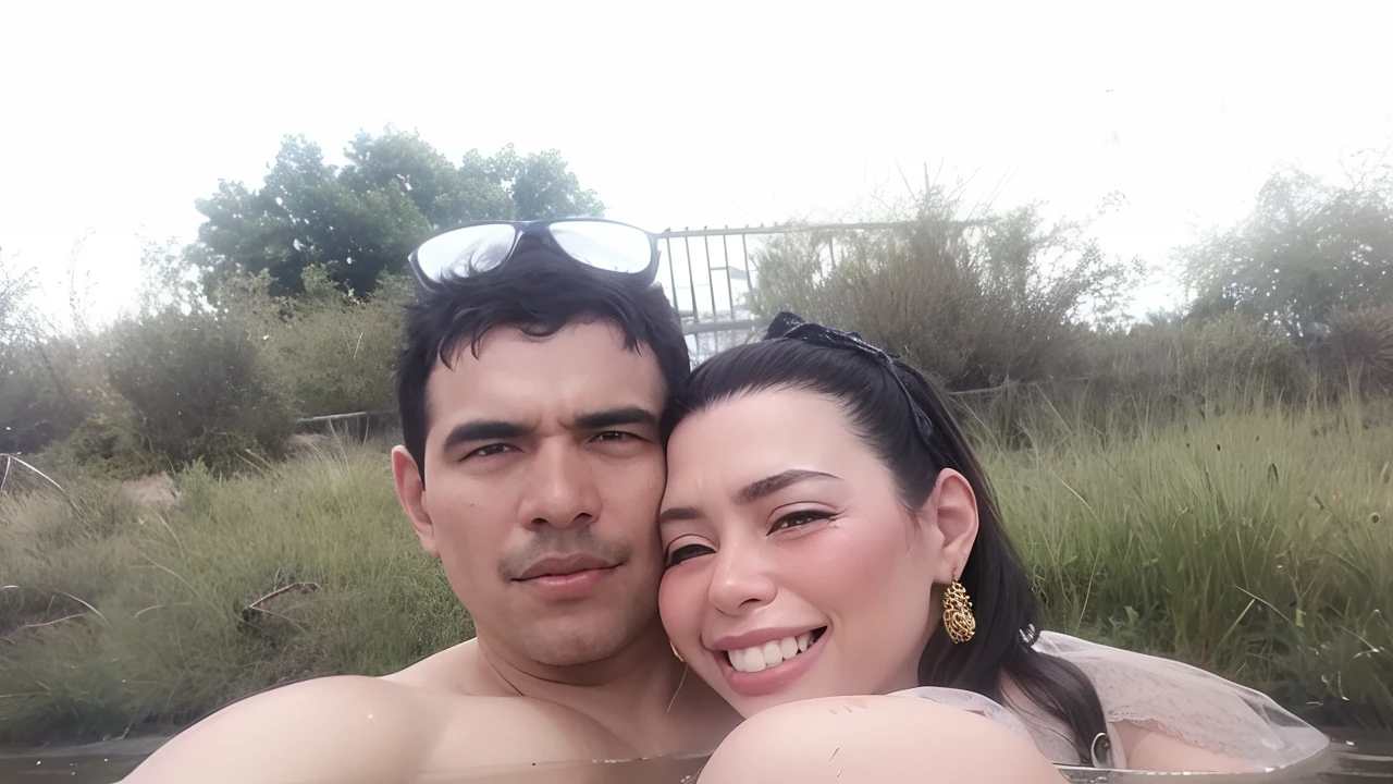 There are two photos of a man and a woman posing for a photo, Foto realista, Parece Fabiula Nascimento, capturar, Imagens, 3 0 anos mulher, Directed by: Nandor Soldier, Alarcon Cartunista, Marischa Becker, Mulher de 30 anos de Cuba, nigth, Parece Laura Barriales