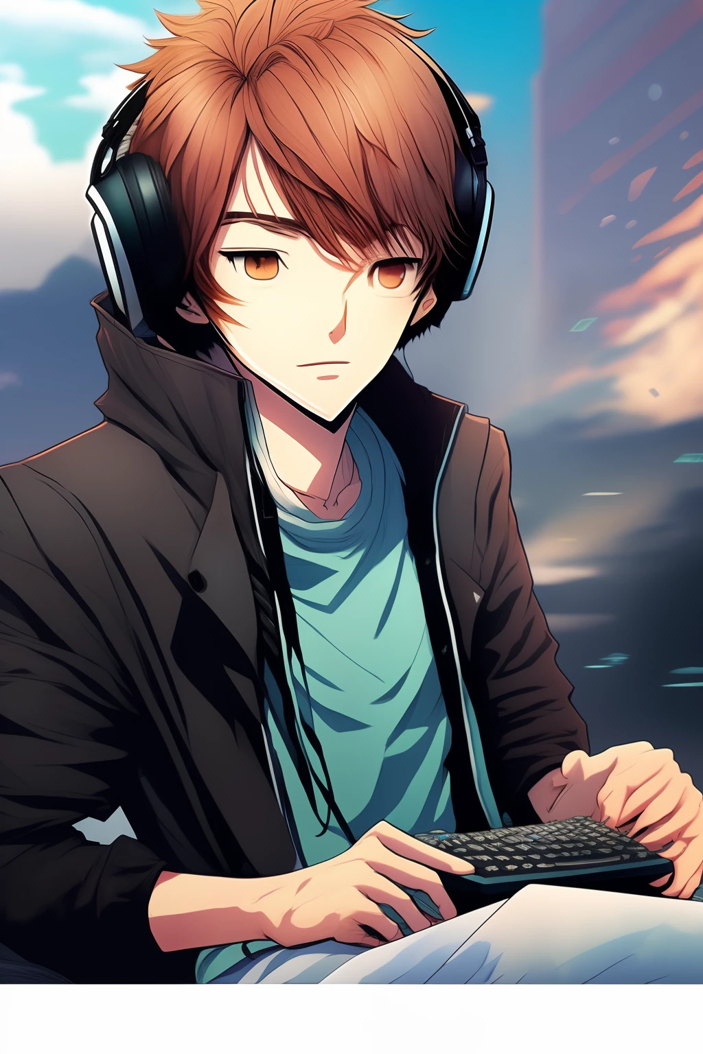 Gamer in manhwa highly detailed