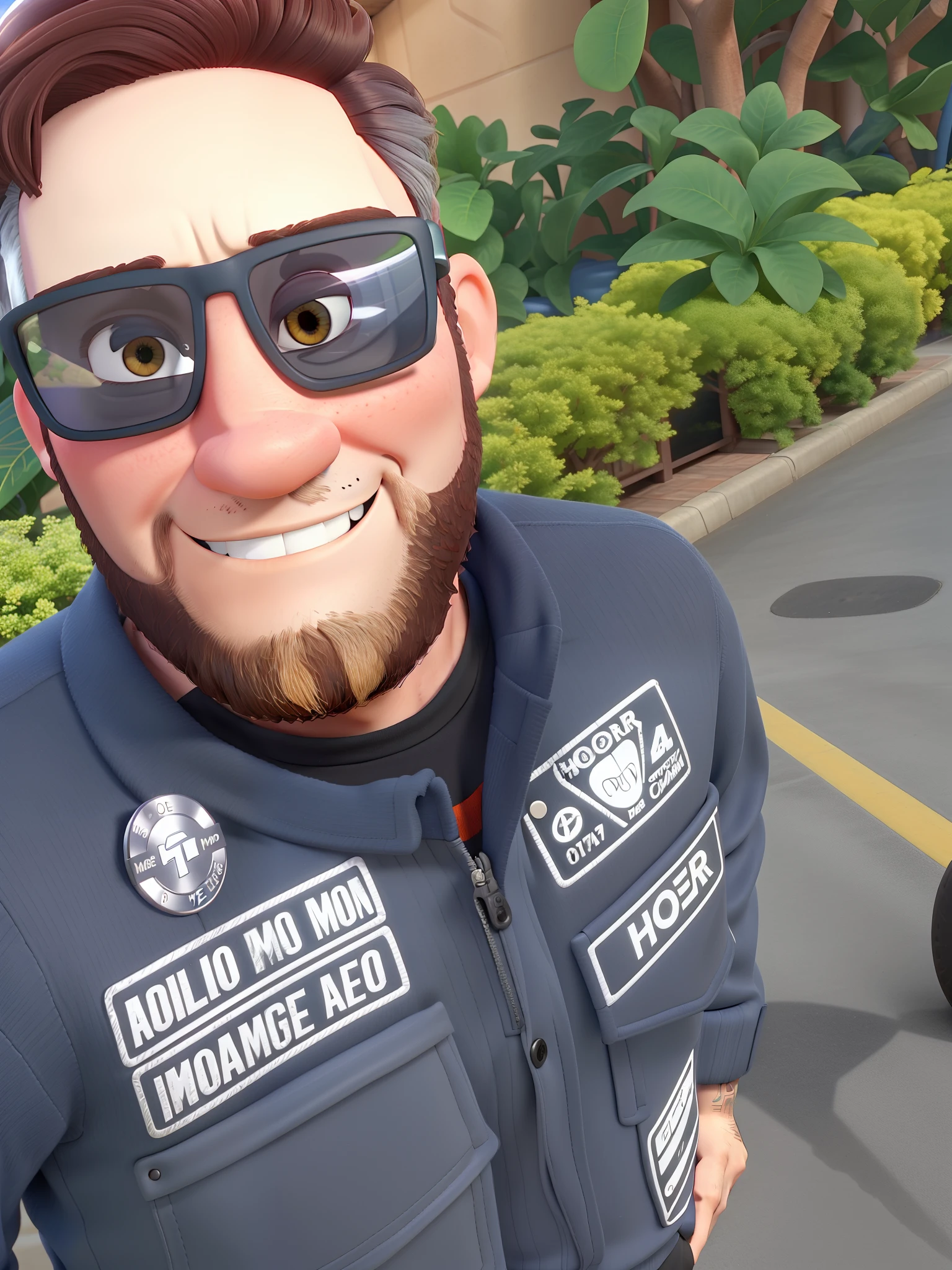 Um homem moreno estilo pixar, holding a camera, alta qualidade, melhor qualidade