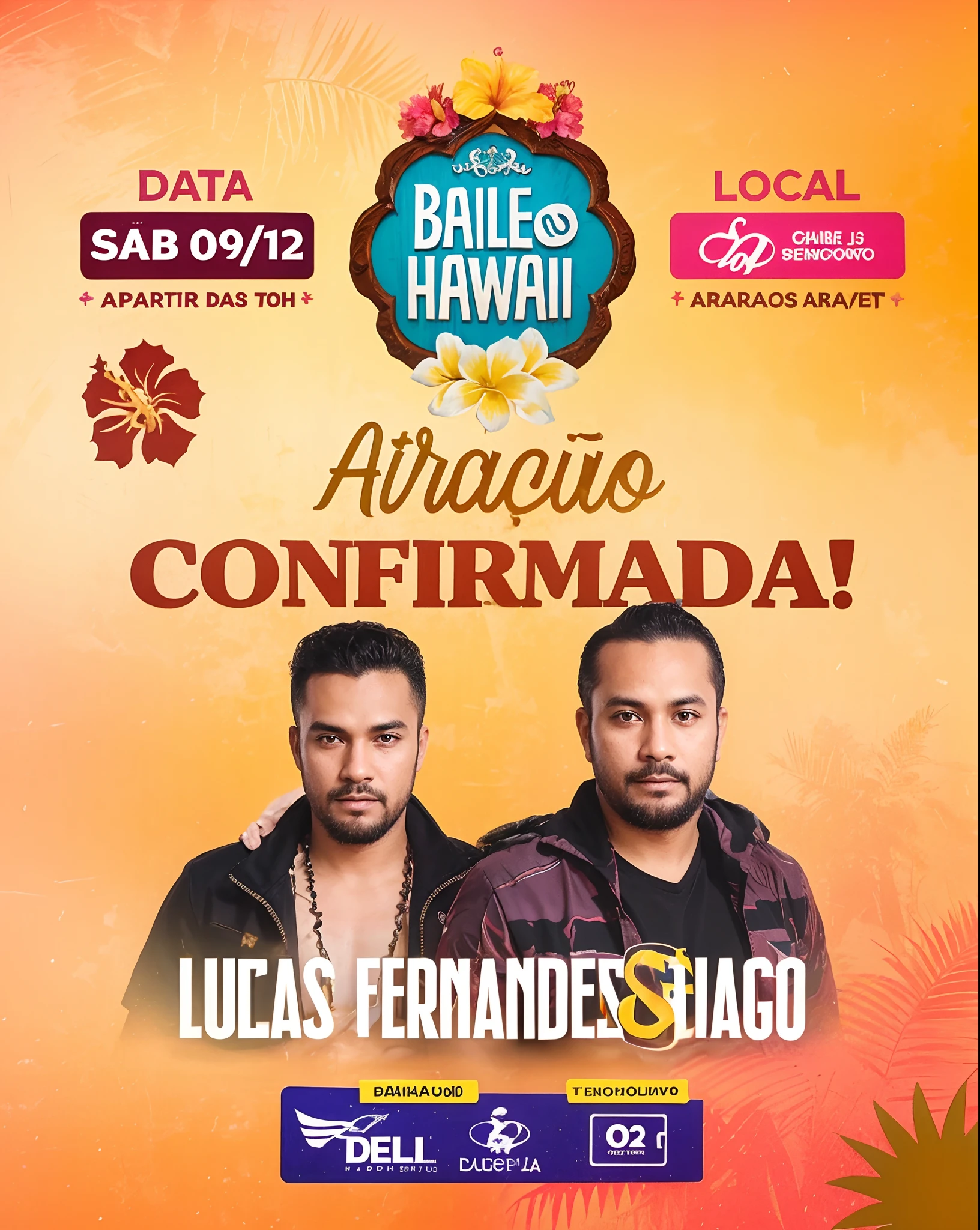 Dupla sertaneja no baile do Hawaii