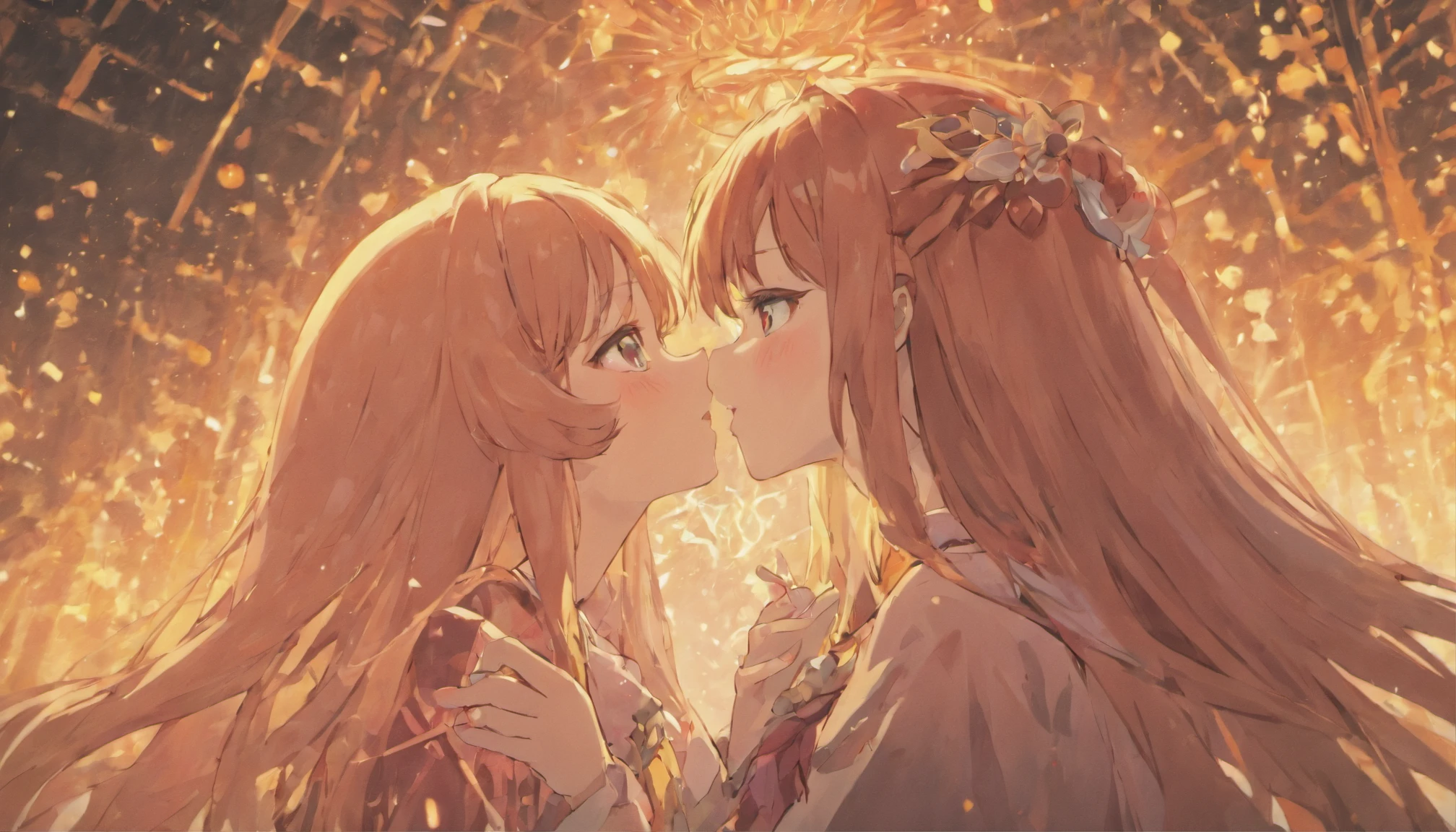 Yae Miko kissing someone