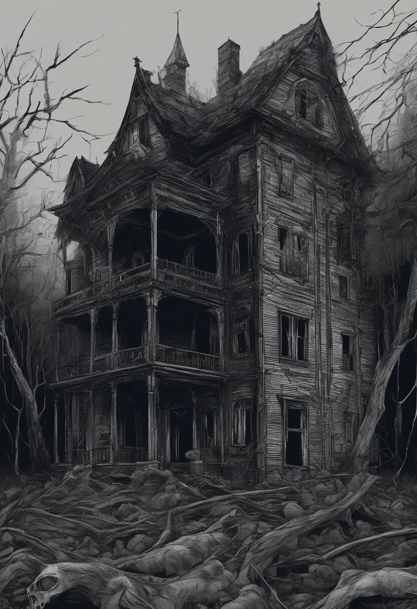 In the quiet town, nestled amid a dense forest