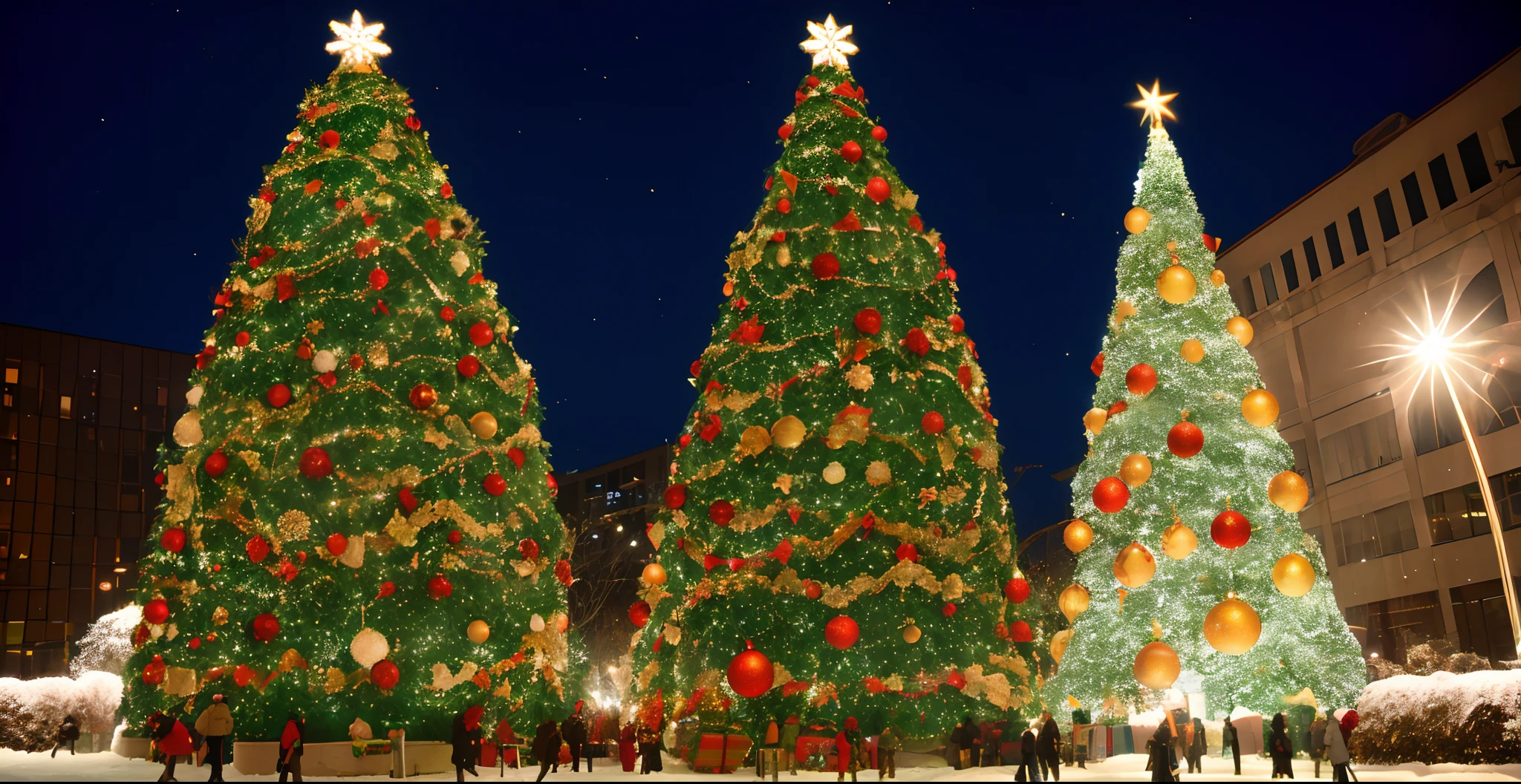 Christmas、Urban area、Big Christmas Tree、Winters、natta、unmanned