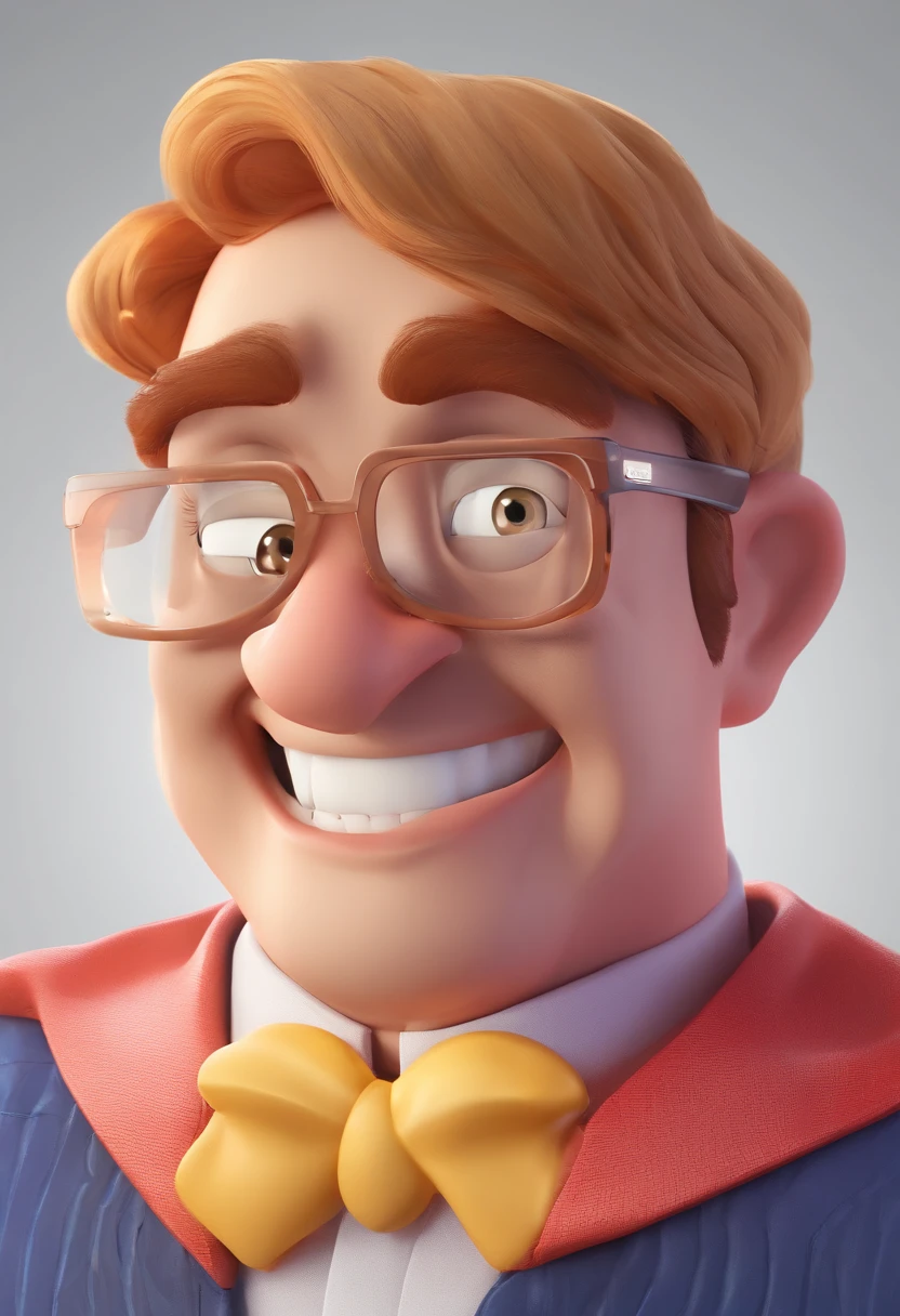 Smiling Man Illustration, sorriso insano, Homem de pele marrom com um sorriso gigante, happily smiling at the camera, sorriso atrevido, he's smiling, sorriso muito grande, Macho sorridente, foto de perfil headshot, rindo sorriso enorme, desenhando no estilo de Arte 3D, c4d, fundo de cor branco puro, estilo disney, estilo pixar render ilustracao Super Detalhe, 8k