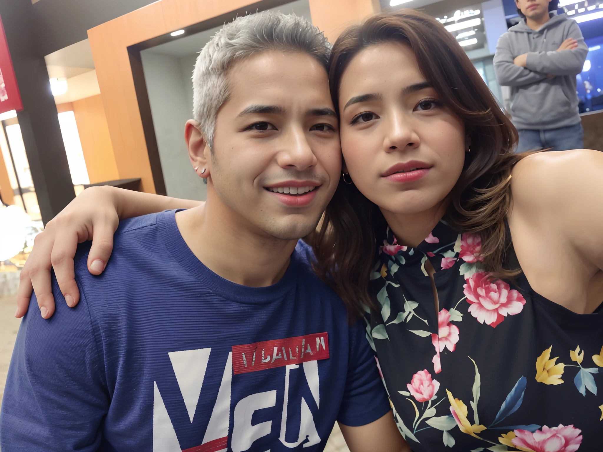 there is a man and a woman that are posing for a picture, Directed by: Nandor Soldier, imagem de perfil, Directed by: Robert Combas, Directed by: Luis Miranda, Directed by: Willian Murai, by Amelia Peláez, Foto realista, por Veno Pilon, edu souza, Directed by: David Ruby, Malika Favre, andrea rocha