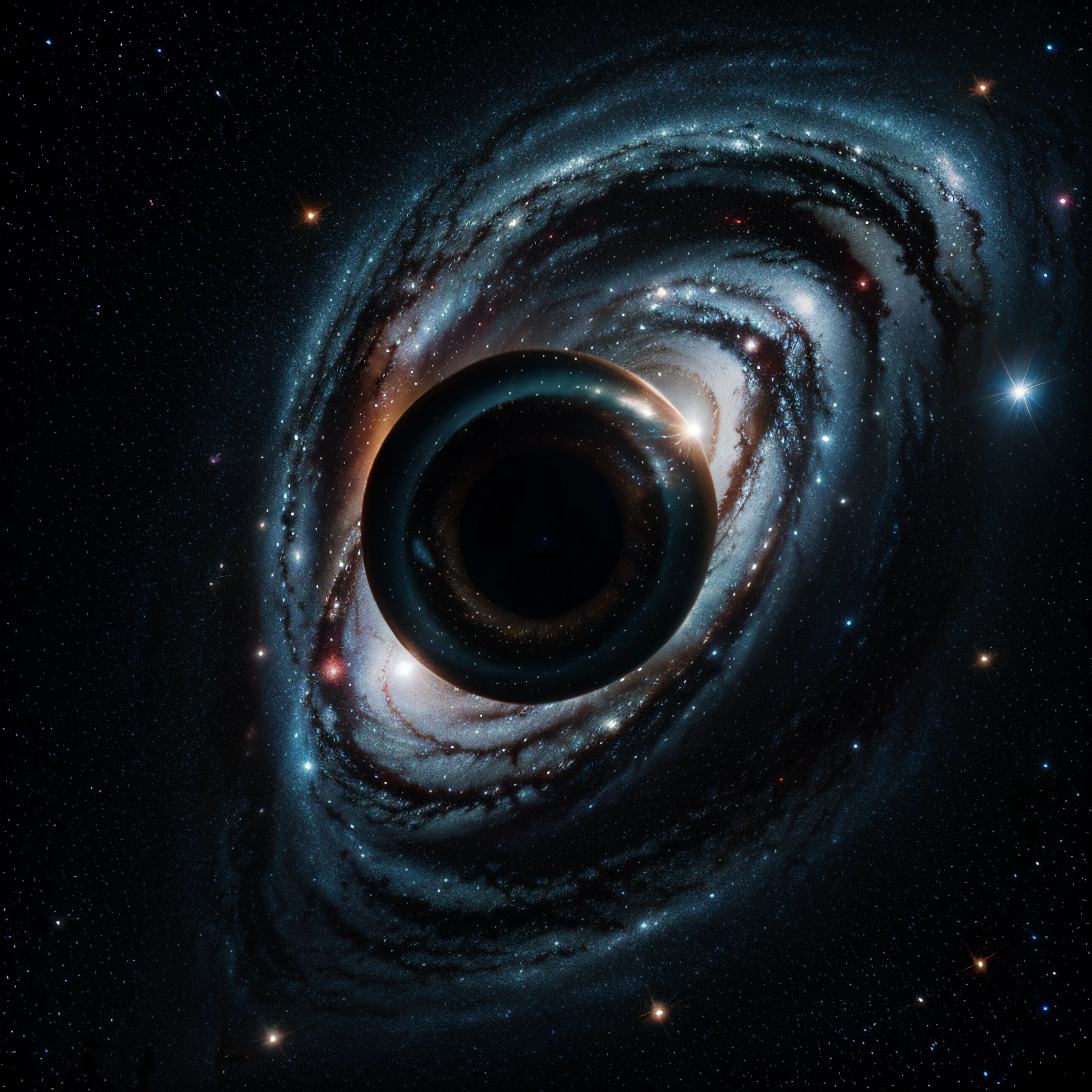 Space full of galaxies, outer space, um astronalta flutuando com uma cerveja, universo colorido, galaxias, planetas