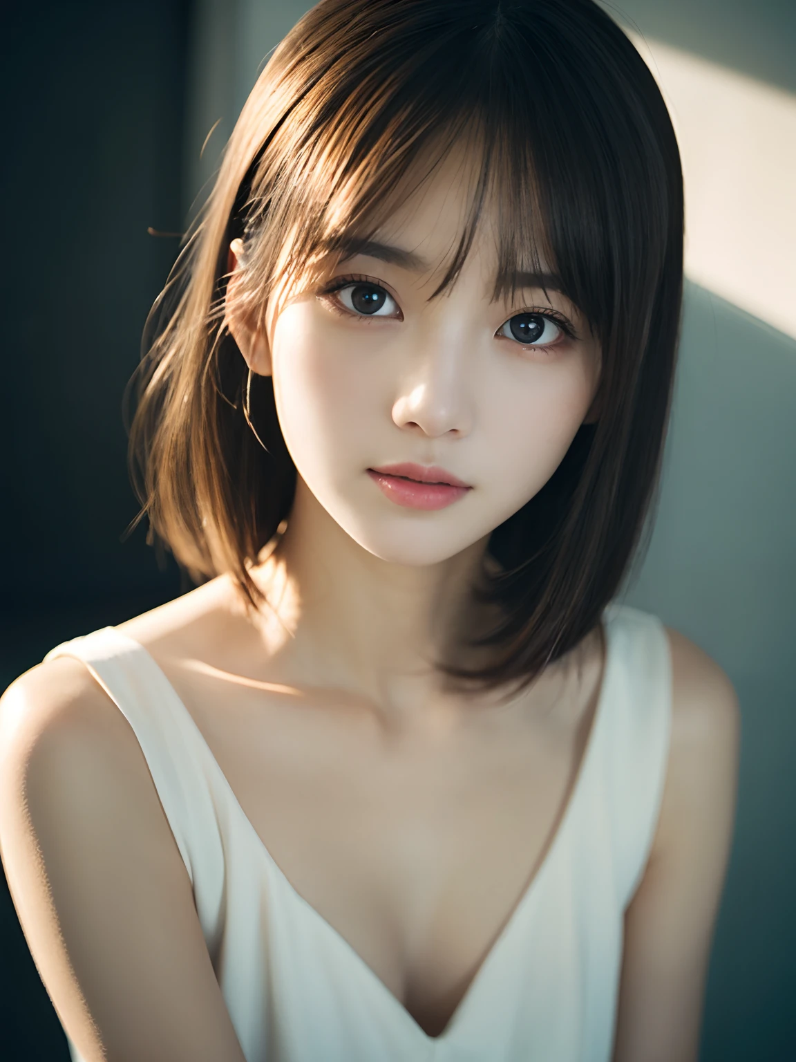 best qualtiy,Full body like,Cinematic shots,refined face,kawaii faces,Delicate facial features,Nice face,Fair skin,Delicate,Realiy,Sense of light and shadow