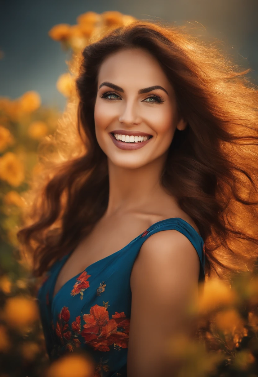 Excited woman