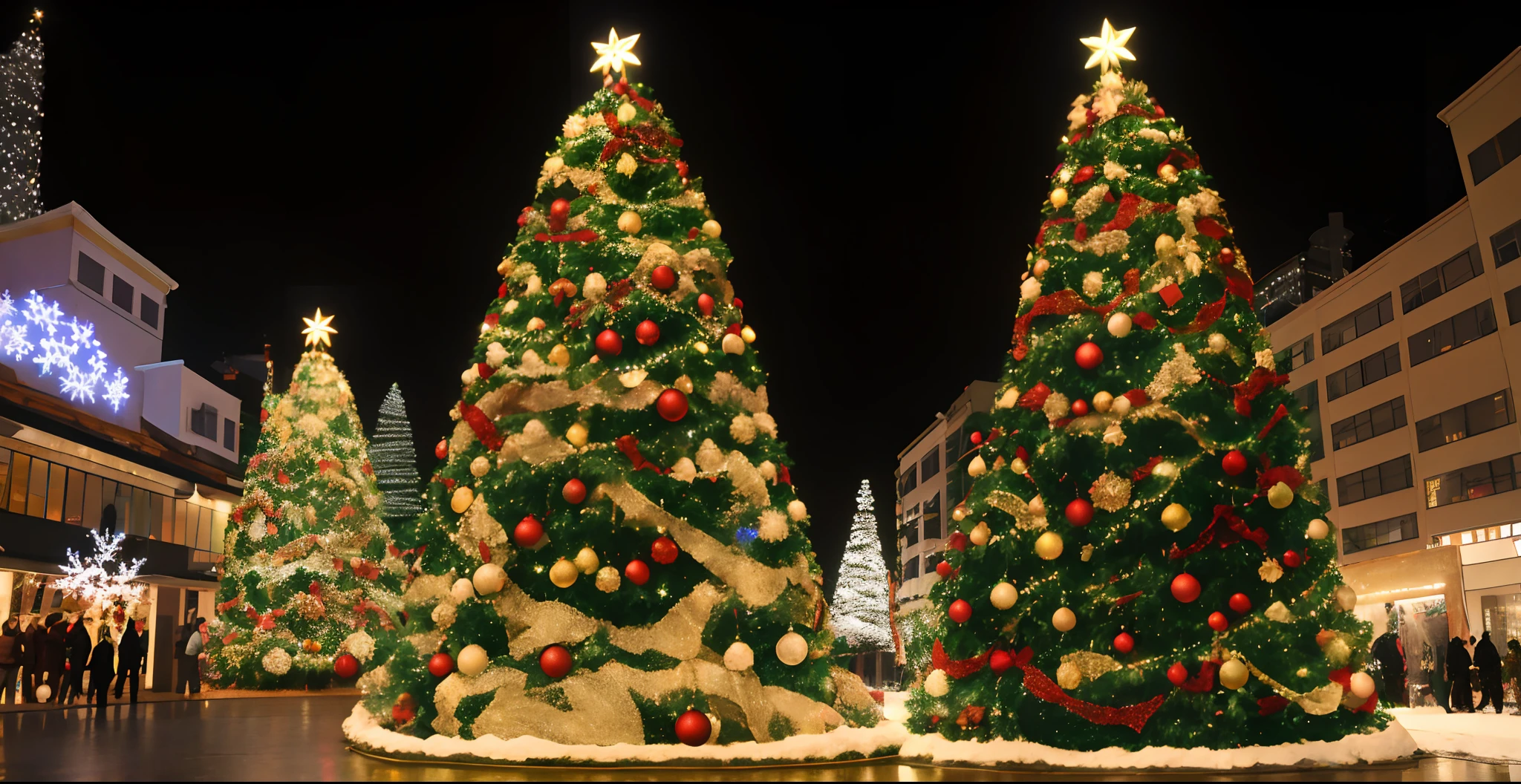 Christmas、Urban area、Big Christmas Tree、Winters、natta、unmanned