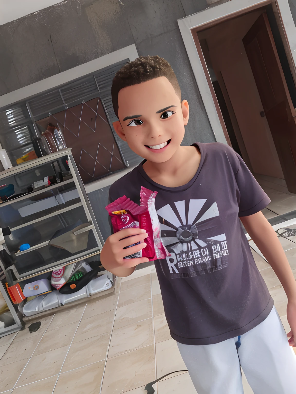 There's a boy holding a bag of candy in his hand, Directed by: Emerson Silva, Directed by: Samuel Silva, Directed by: Nandor Soldier, Directed by: Willian Murai, caio santos, Mohamed Reda, mateus 9 5, Directed by: Alexandre Ribeiro, Directed by: Daniel Lieske, por Julius como, Directed by: David Rubi, Alex
