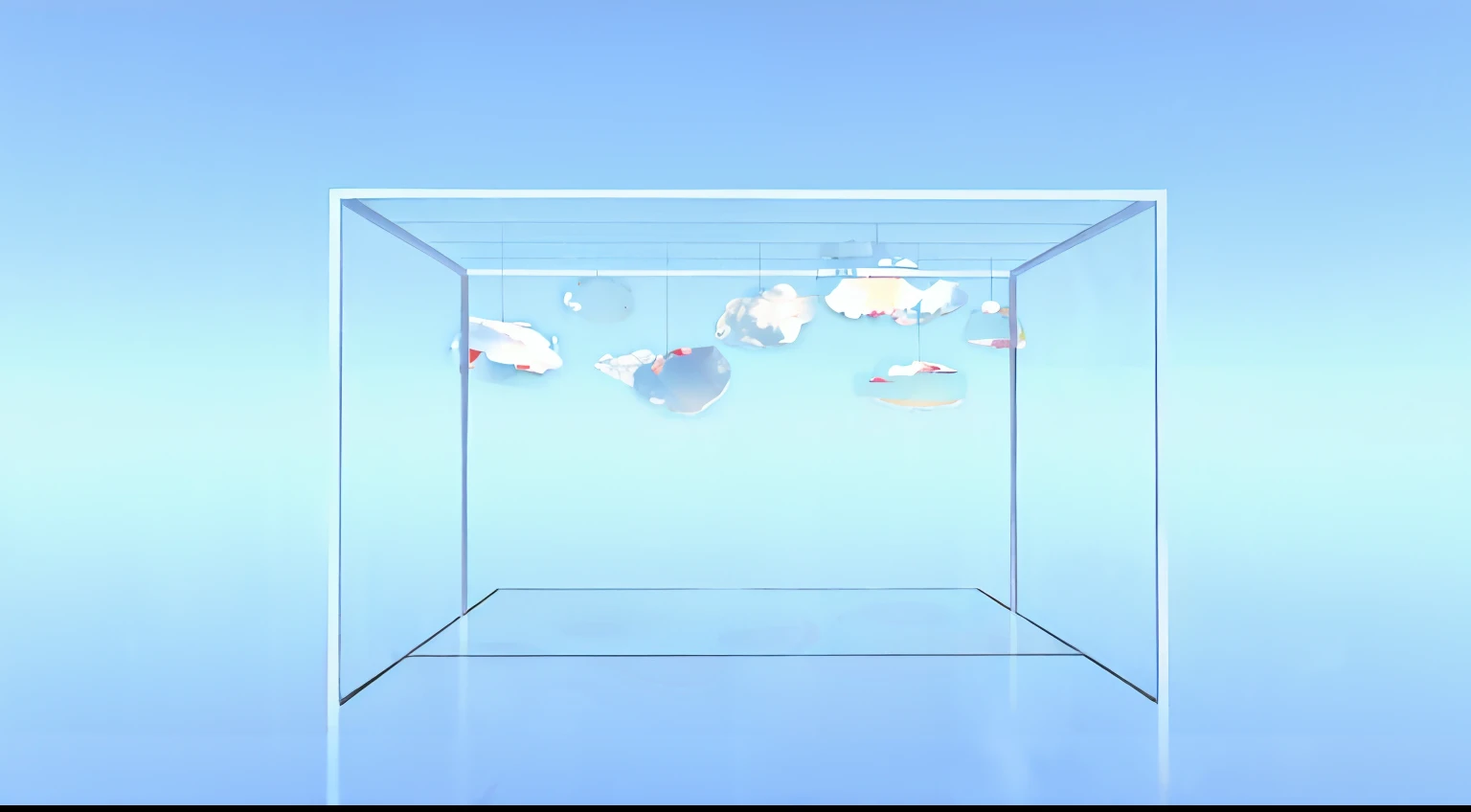 A cloud lamp with a 3D model texture