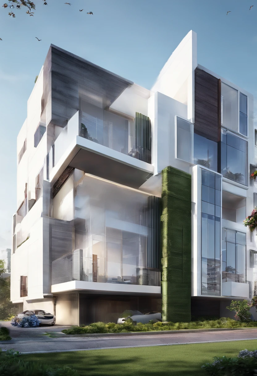 Factory guard room,Simple style building,modern day,Structurally sound、High-definition details,perfect works,White background,(tmasterpiece,top-quality,best qualtiy,offcial art,Beauty and aesthetics:1.2),(8K,best qualtiy,tmasterpiece:1.2)