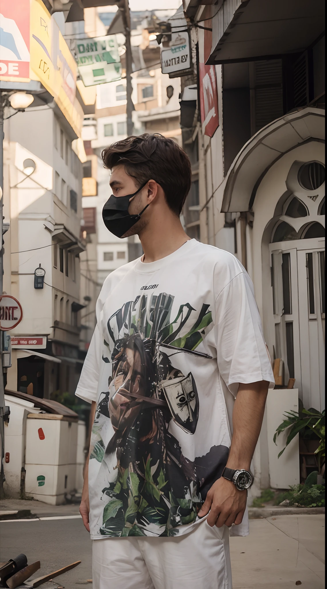 Change GTA Background, handsome young boy, realistic face mask, realistic face