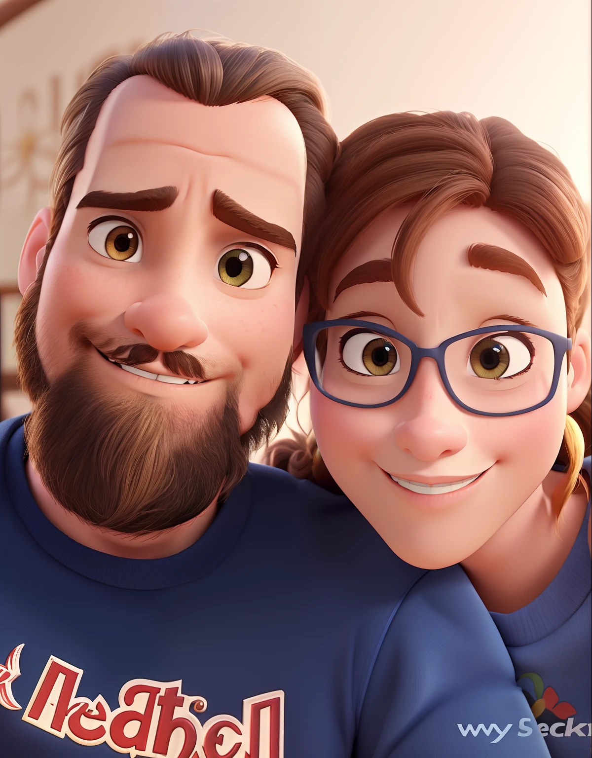 Mulher e homem estilo Disney pixar ,alta qualidade,melhor qualidade