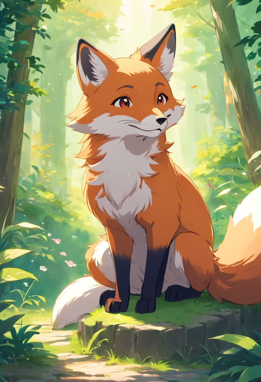 In the realm of a vibrant and whimsical anime world, Behold the mesmerizing spectacle of foxes, Reminiscent of adorable characters adorning animated landscapes. With wide, Expressive eyes, Glitter with mischievous sparkles, The fox stares directly at the viewer, Capture their hearts in an instant.

This anime fox is、Has a fun blend of anthropomorphic features and soft, Furry aesthetics. The contours of its face reflect that of humans, Adds a touch of adorable charm. Its cheeks are decorated with rosy shades, Gives a gentle warmth to the overall look.

This anime-style rendering of the fox is、It depicts exquisite attention to detail. Fines, The delicate lines exude a sense of dynamism and individuality, Invite viewers to delve into this fascinating world. The vibrant colors used to express its rich fur are、It ranges from a bright orange hue that fades to a creamy white at the tip of the fluffy tail.

The joy of this fox's expression is contagious, A subtle smile dances on its lips. It invites a sense of playfulness and curiosity, It entices viewers to explore the depths of its whimsical world.

This amazing artwork is、It gracefully blends the charm and innocence of anime-style illustrations with the seductive nature of the fox. It captures the essence of loveliness with exhilarating bursts of color and the spirit of animation, It transports the viewer to a realm where fantasy and reality converge in a harmonious dance