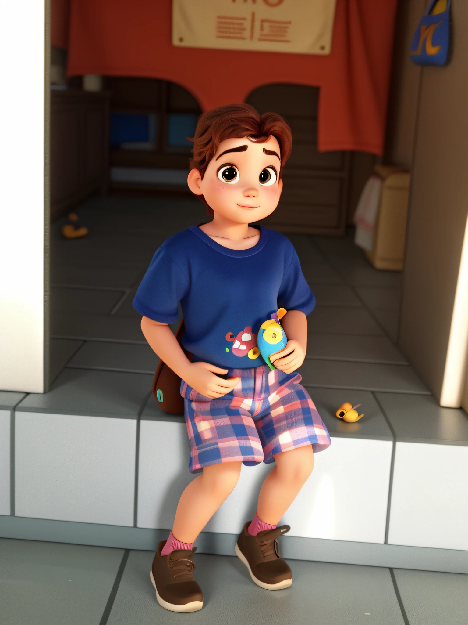 A Disney Pixar-style child, alta qualidade, melhor qualidade