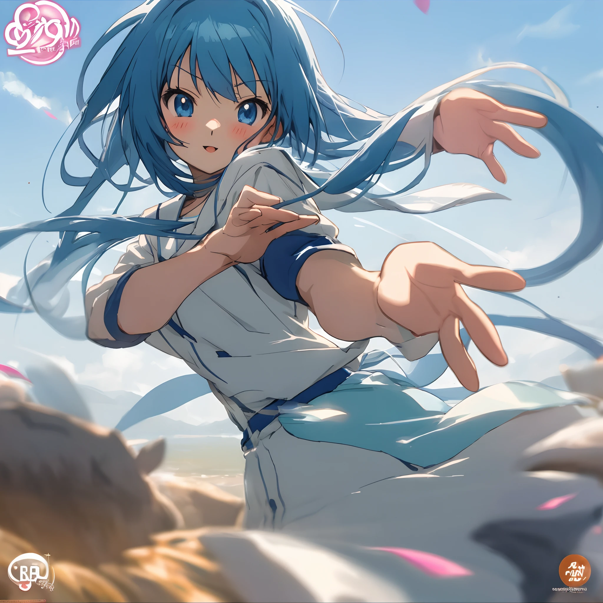Anime girl pose