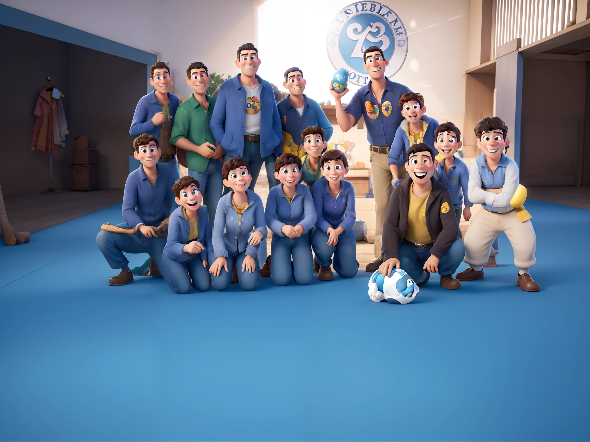Obra-prima ao estilo Disney/Pixar in high quality and high resolution.