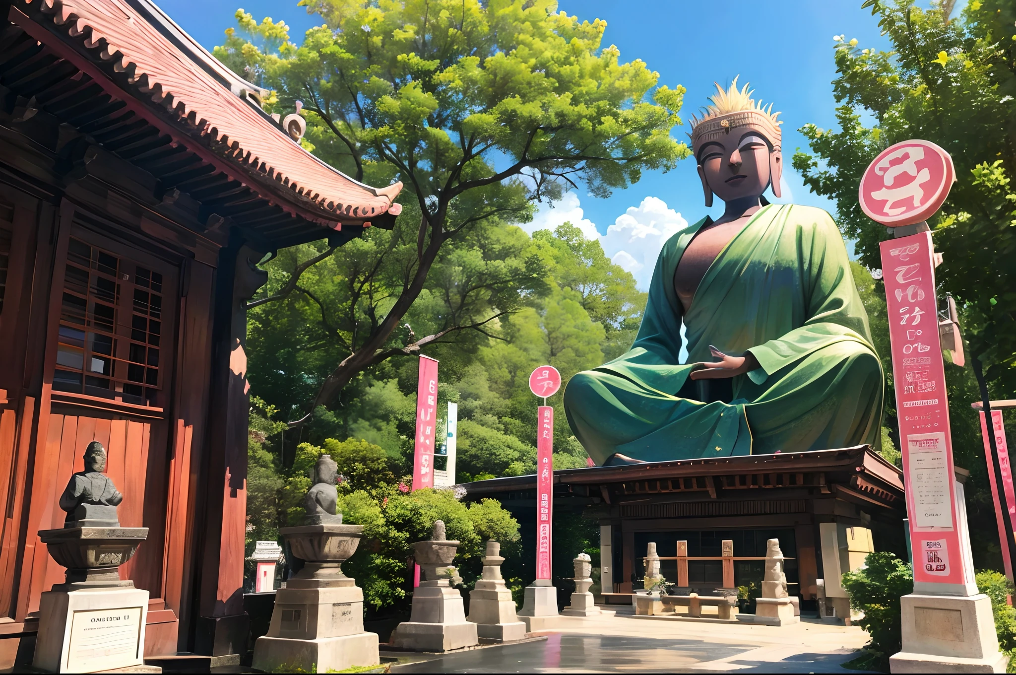pink there Big buddha