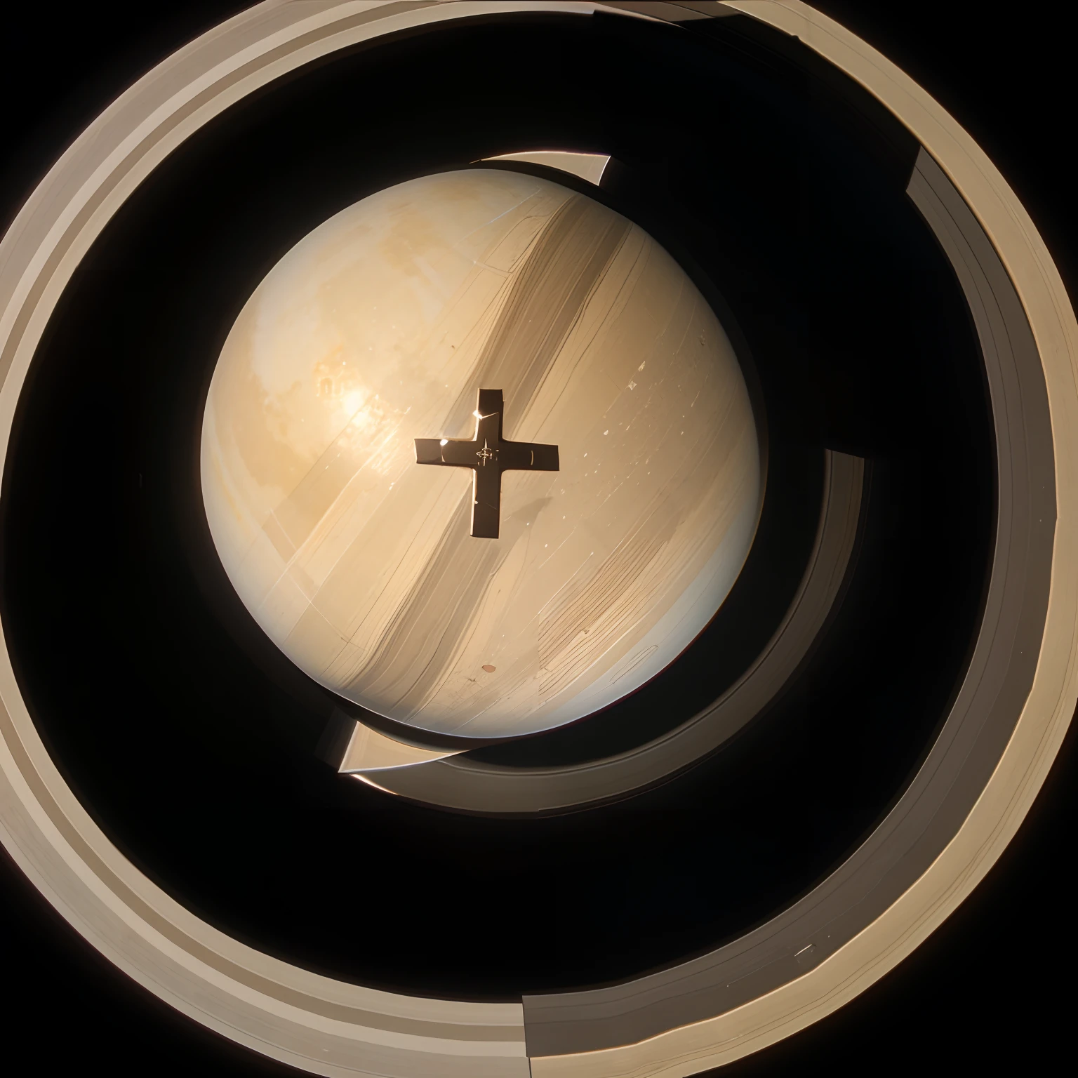 Saturn with a upside down cross