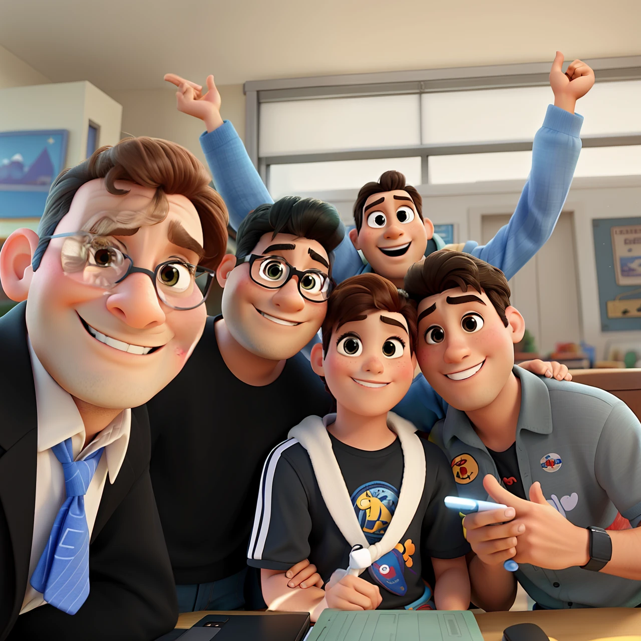 Foto estilo Disney Pixar
