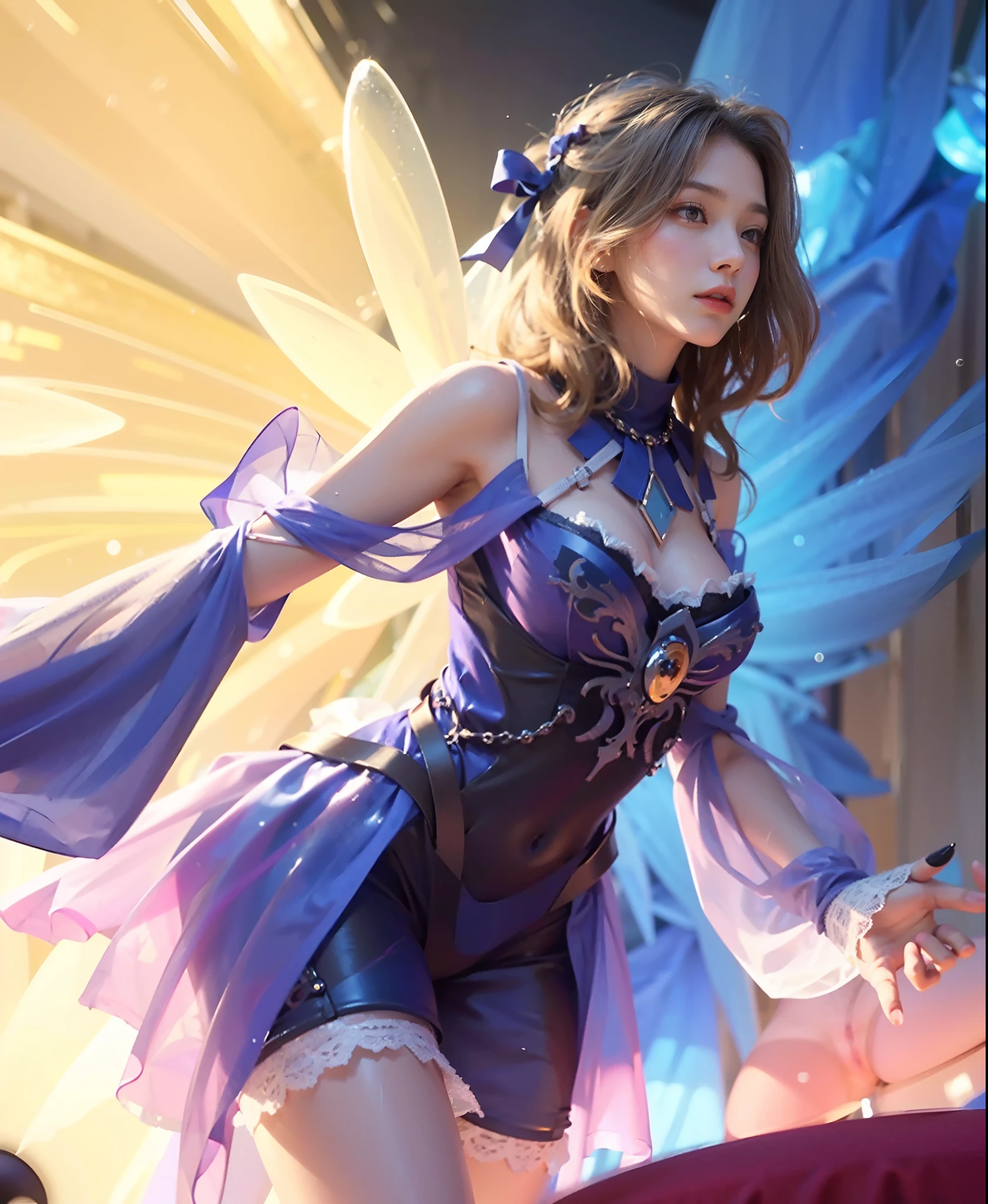 Best quality, masterpiece (large breasts), detailed skin texture, detailed cloth texture, detailed face, super detail, 8k, intricate detail, 1girl