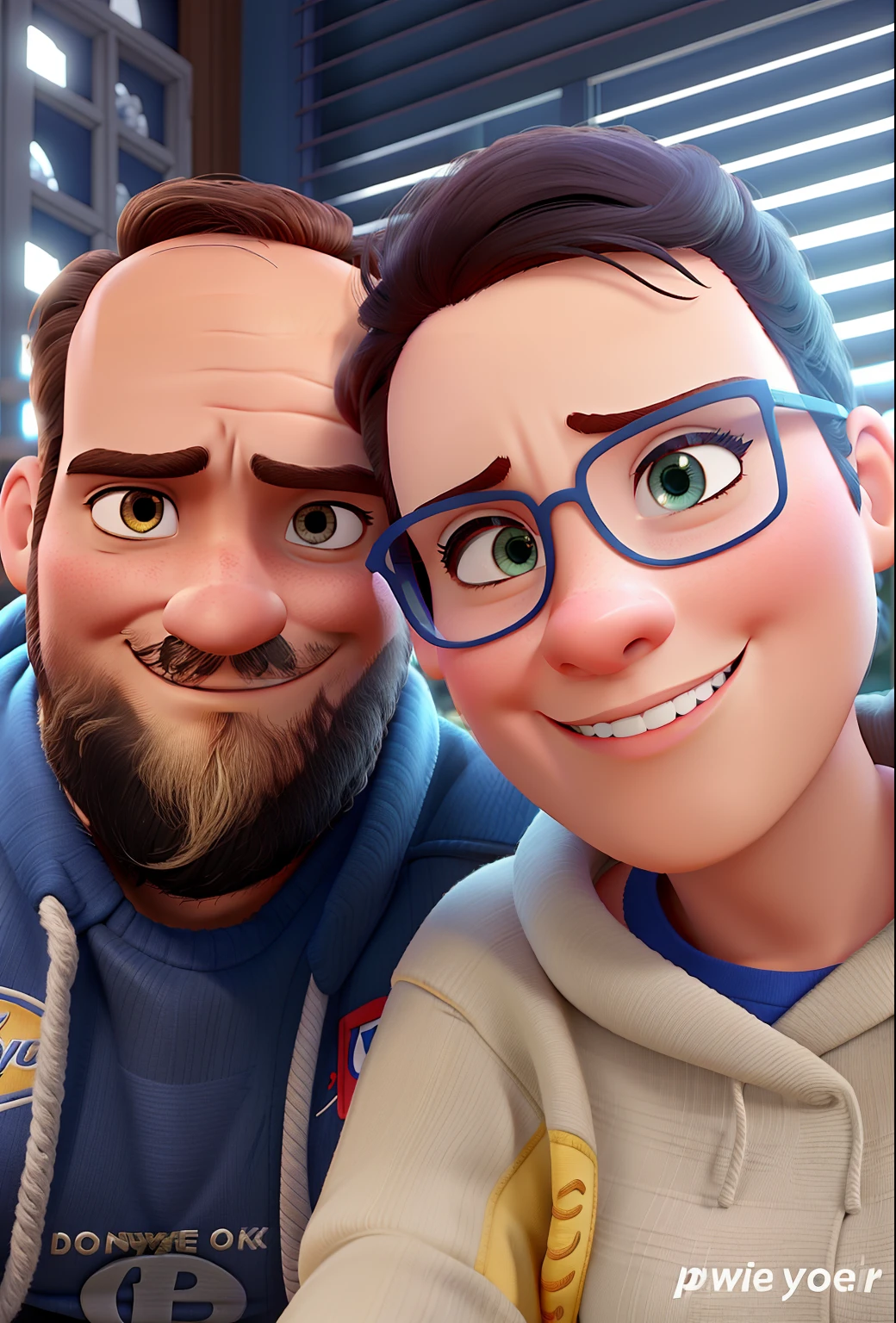 Mulher e homem estilo Disney pixar ,alta qualidade,melhor qualidade