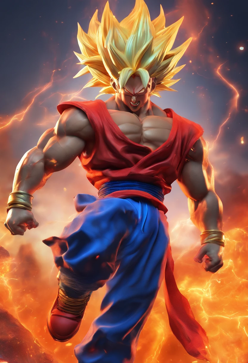 Vegeta with goku suit