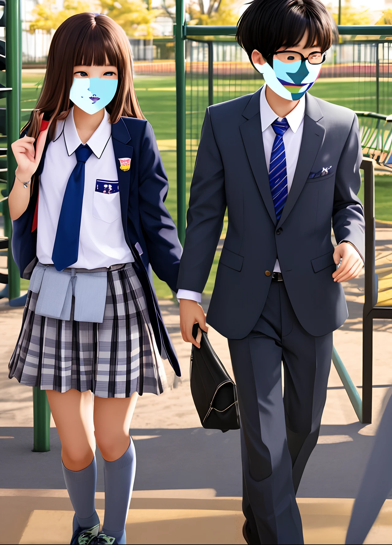 high-school,Being in love,both sexes,校服,schools,libraryai,playground