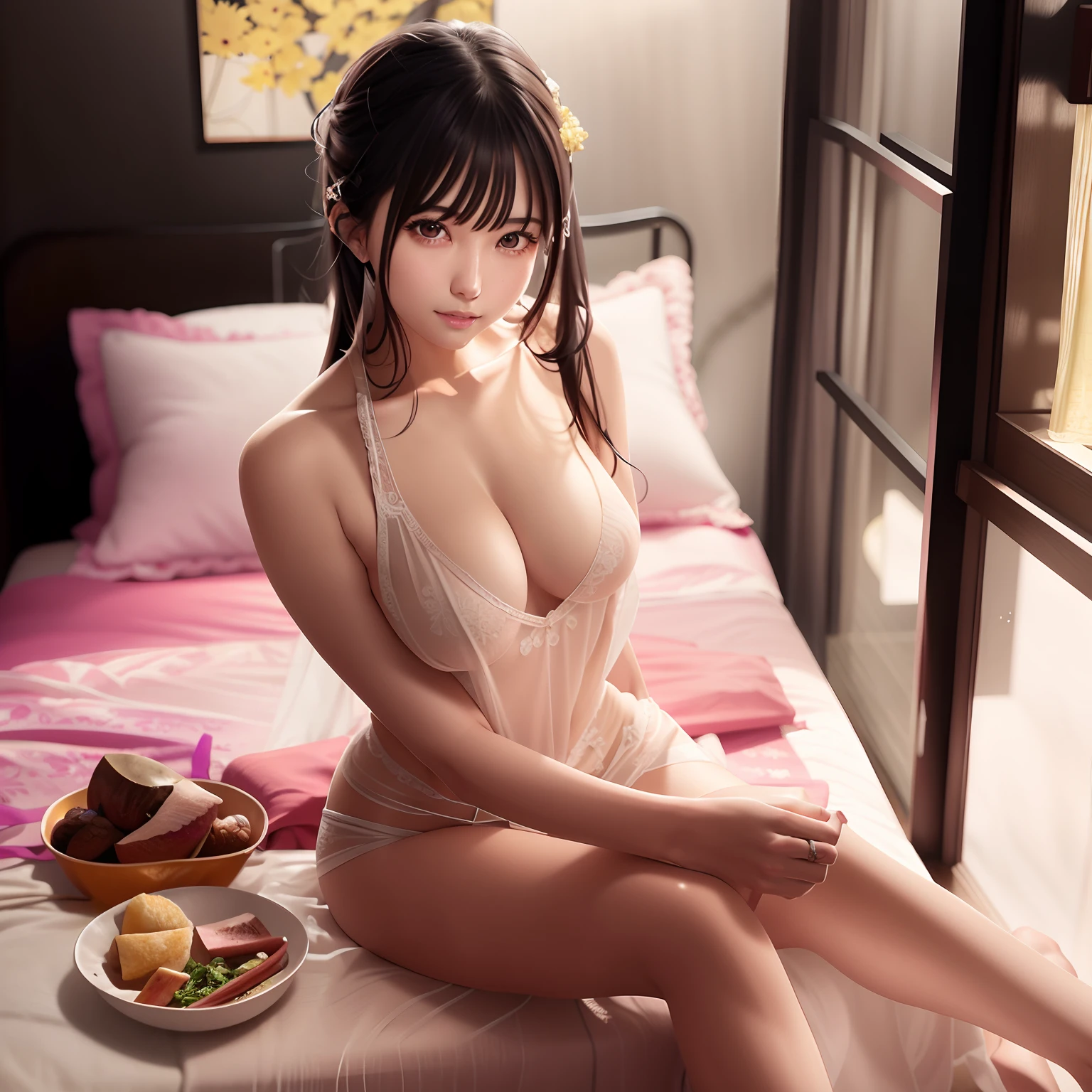 Alafe sitting on the bed, Beautiful Asian Girl, Sexy Girl, Seductive Anime Girl, goddess of Japan, sitting on a bed, Sitting on the bed, Young Sensual Gravure Idol, sitting on her bed, Asian Girl, gorgeous maid, Posing in the bedroom, Posing in bed, On my bed、Naughty Girls、animesque