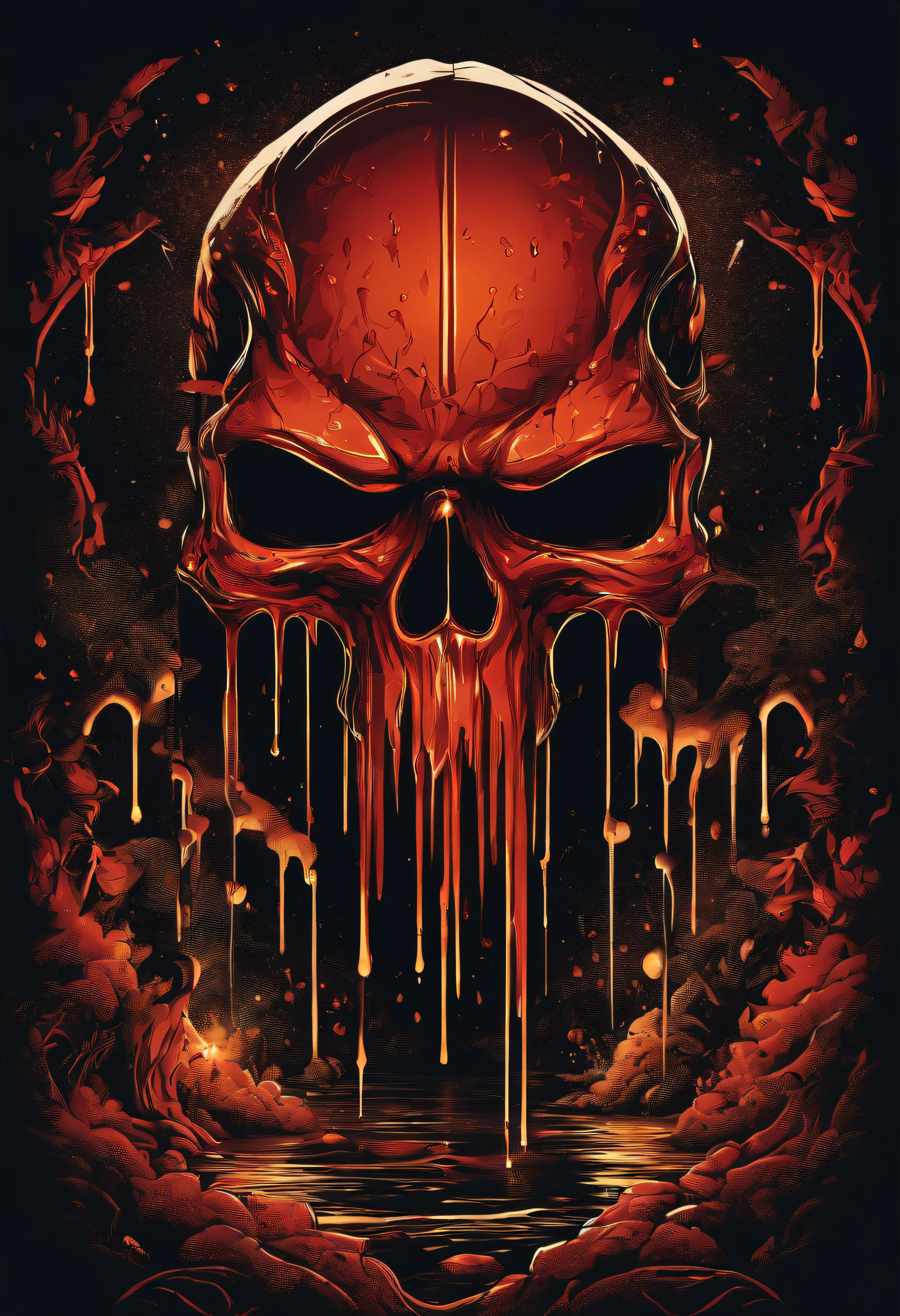 video game vector graphic Dripping, incredibly high
details, 16k, t-shirt design, incredibly Brillant dripping
high details --v